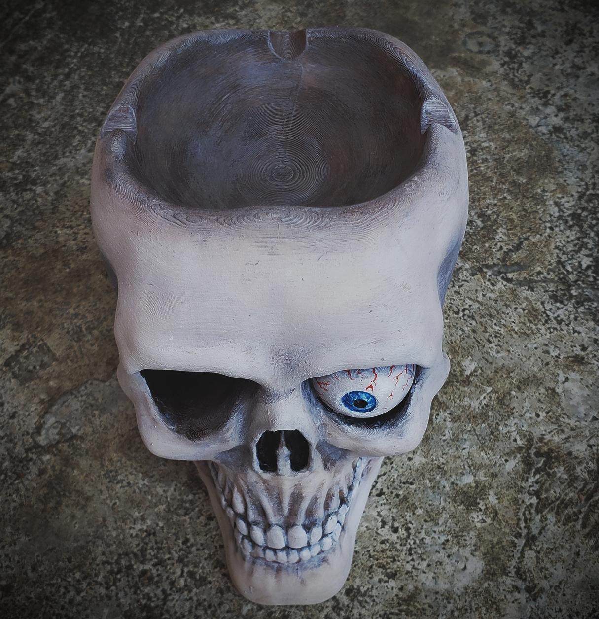 Skull Ash Tray By Pretzel Prints 3d model