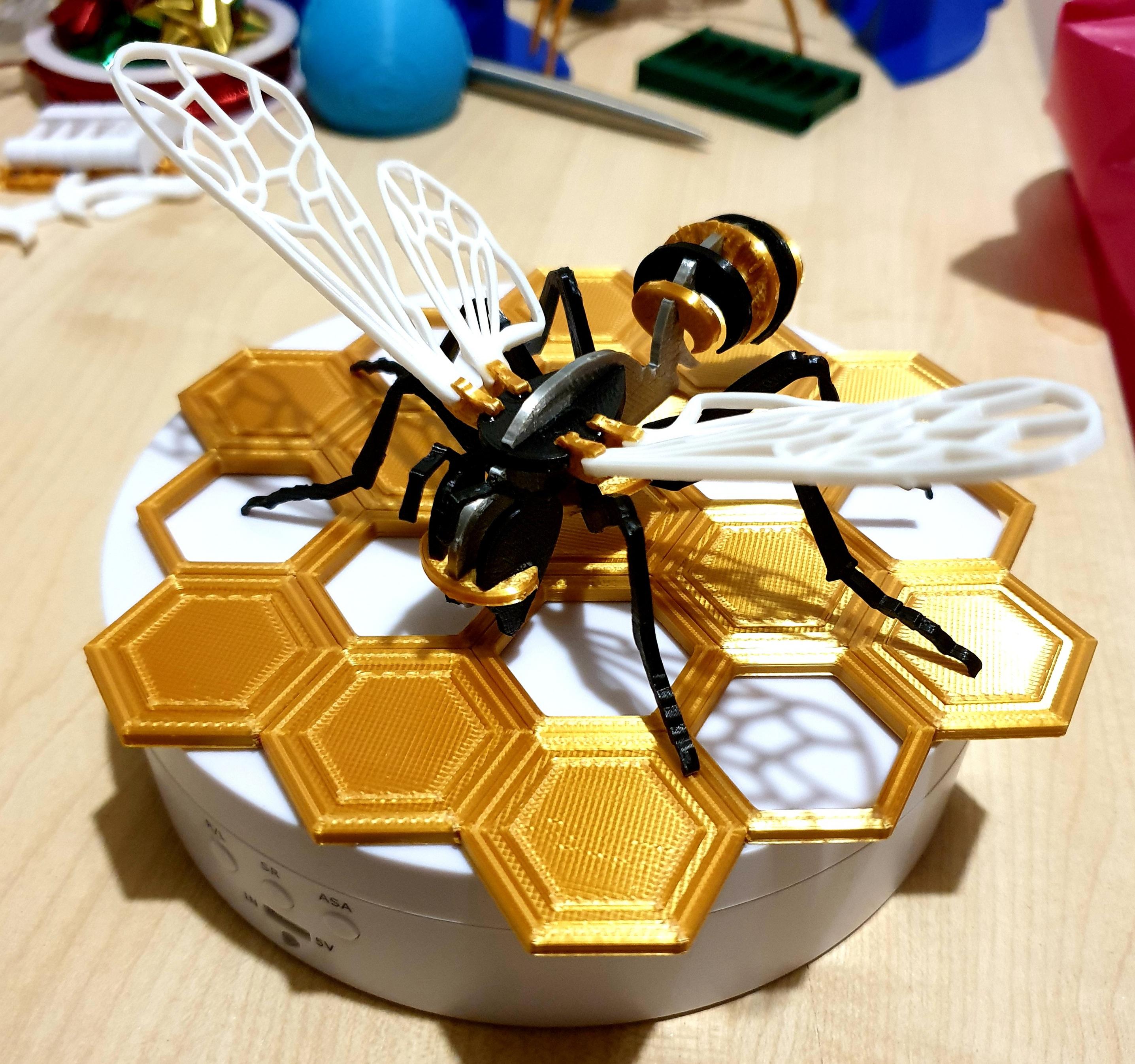 wasp - bee on honeycomb 3d model