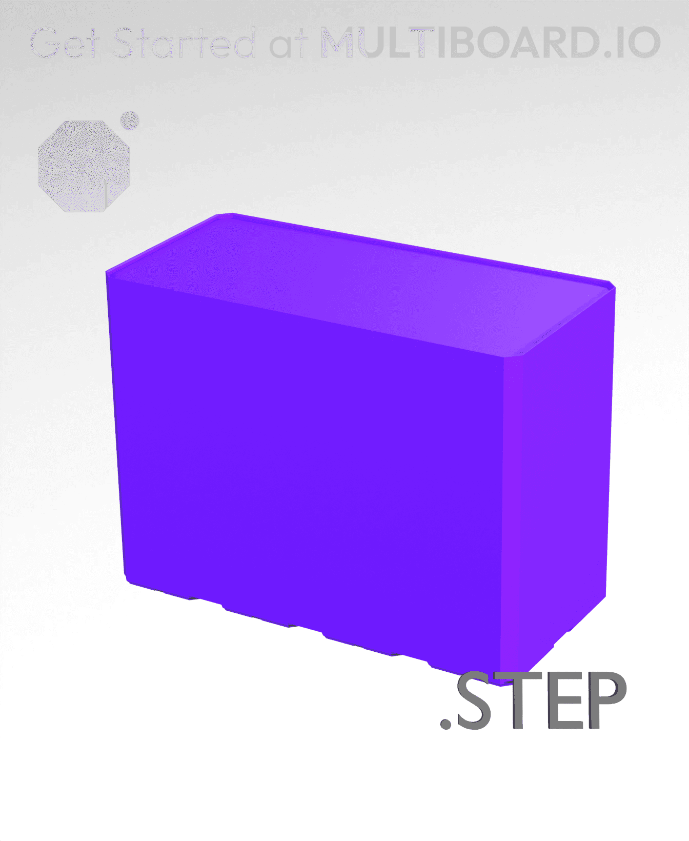 4x2x3 - Multibin Insert - STEP Remixing File 3d model