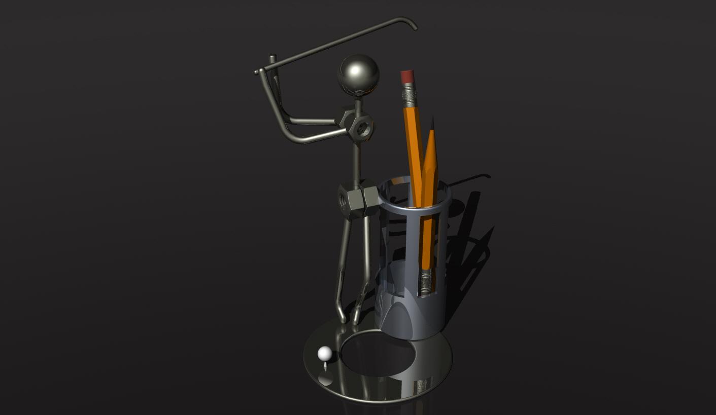 Pen holder 3d model