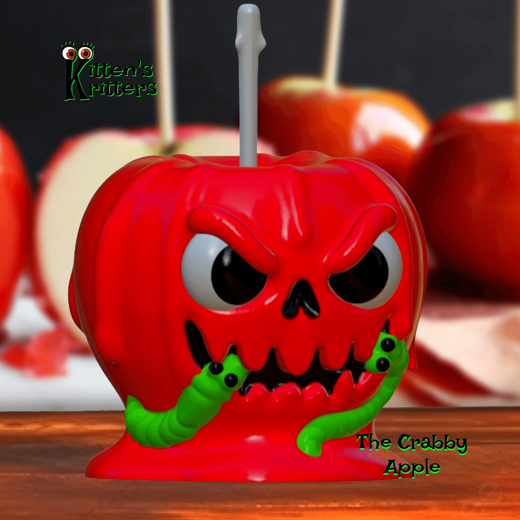 The Crabby Candy Apple Halloween Figurine 3d model