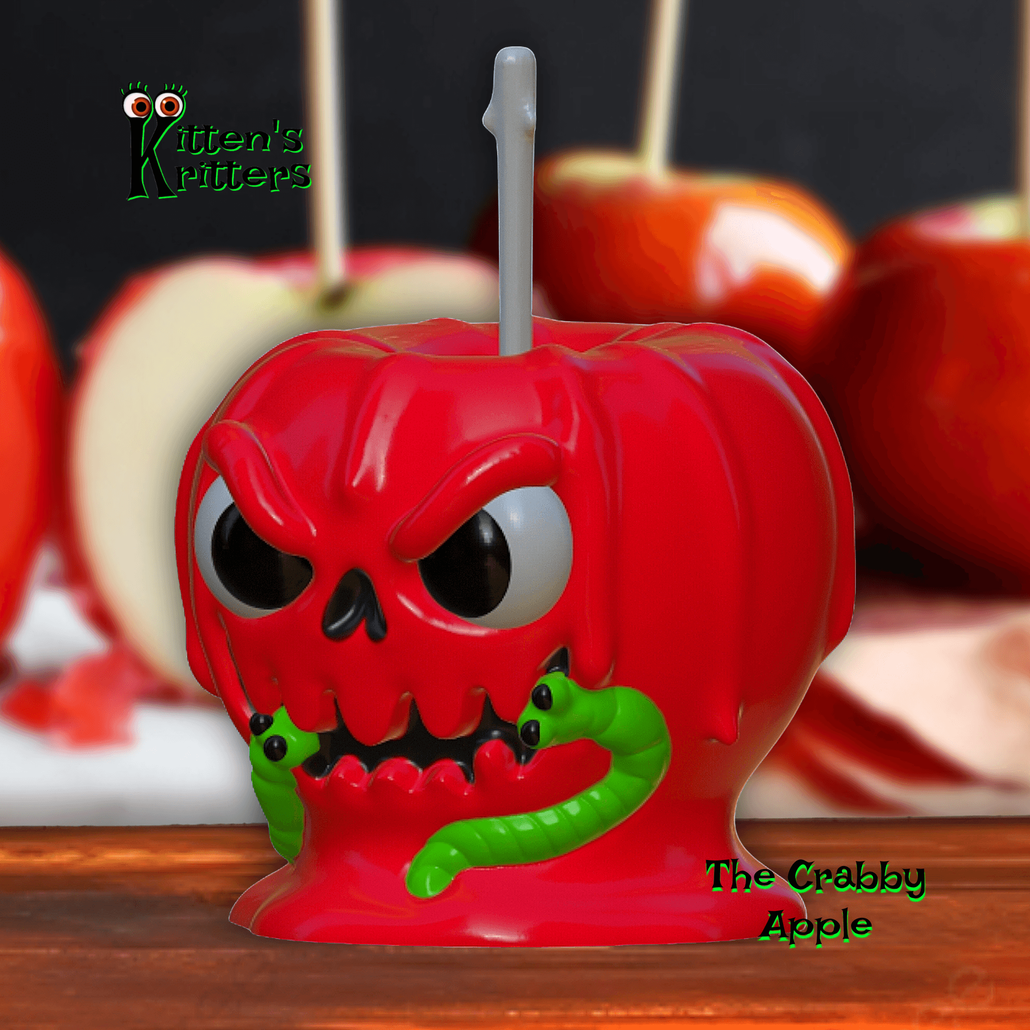 The Crabby Candy Apple Halloween Figurine 3d model