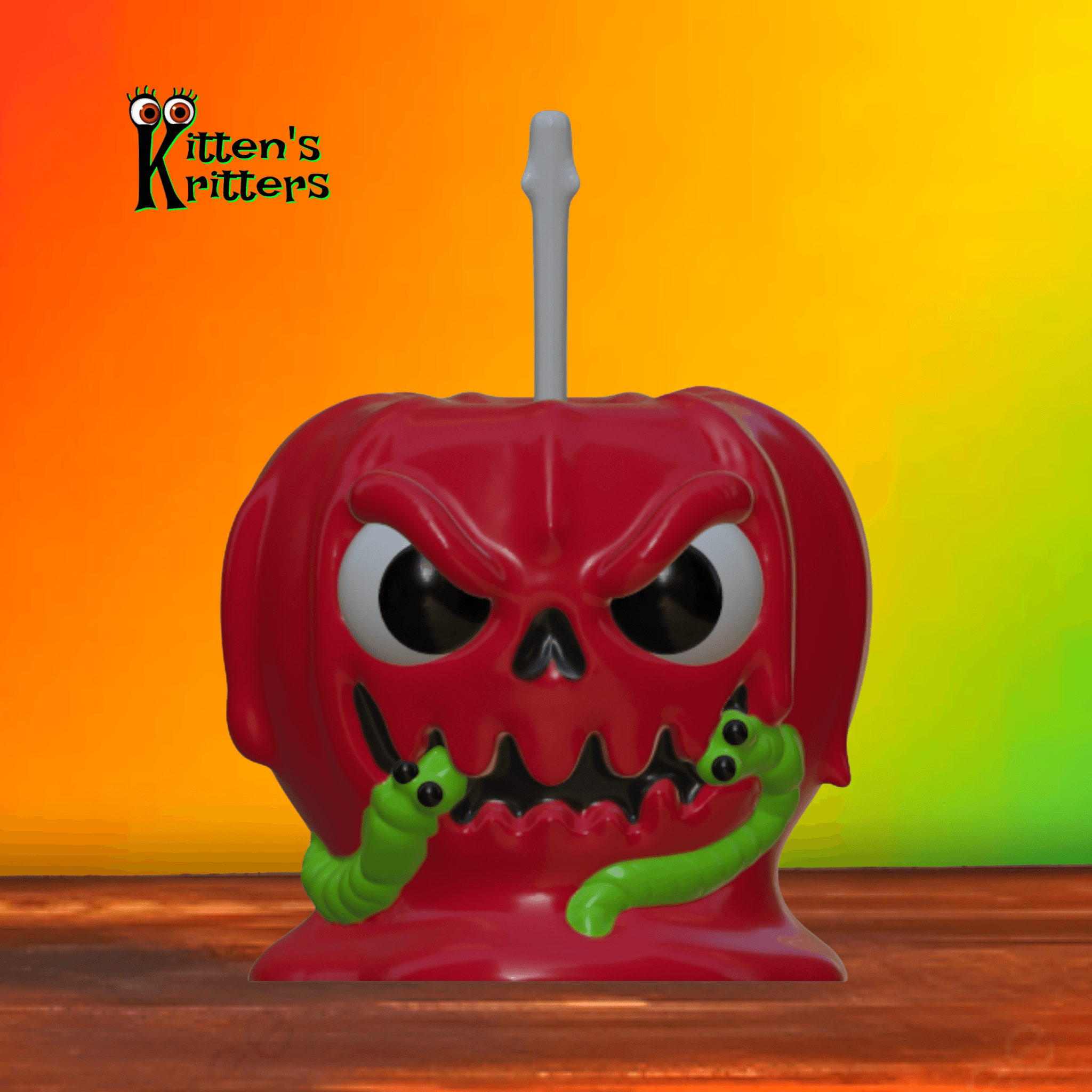 The Crabby Candy Apple Halloween Figurine 3d model