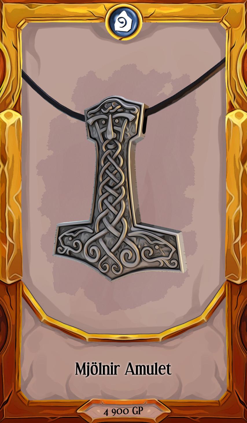 Thor's Hammer Amulet 3d model