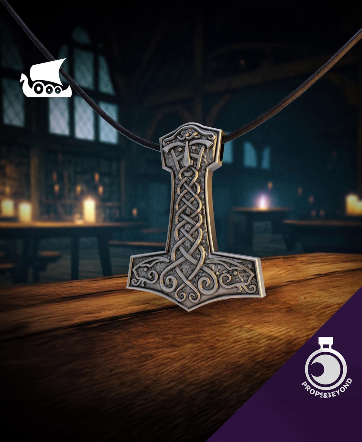 Thor's Hammer Amulet 3d model