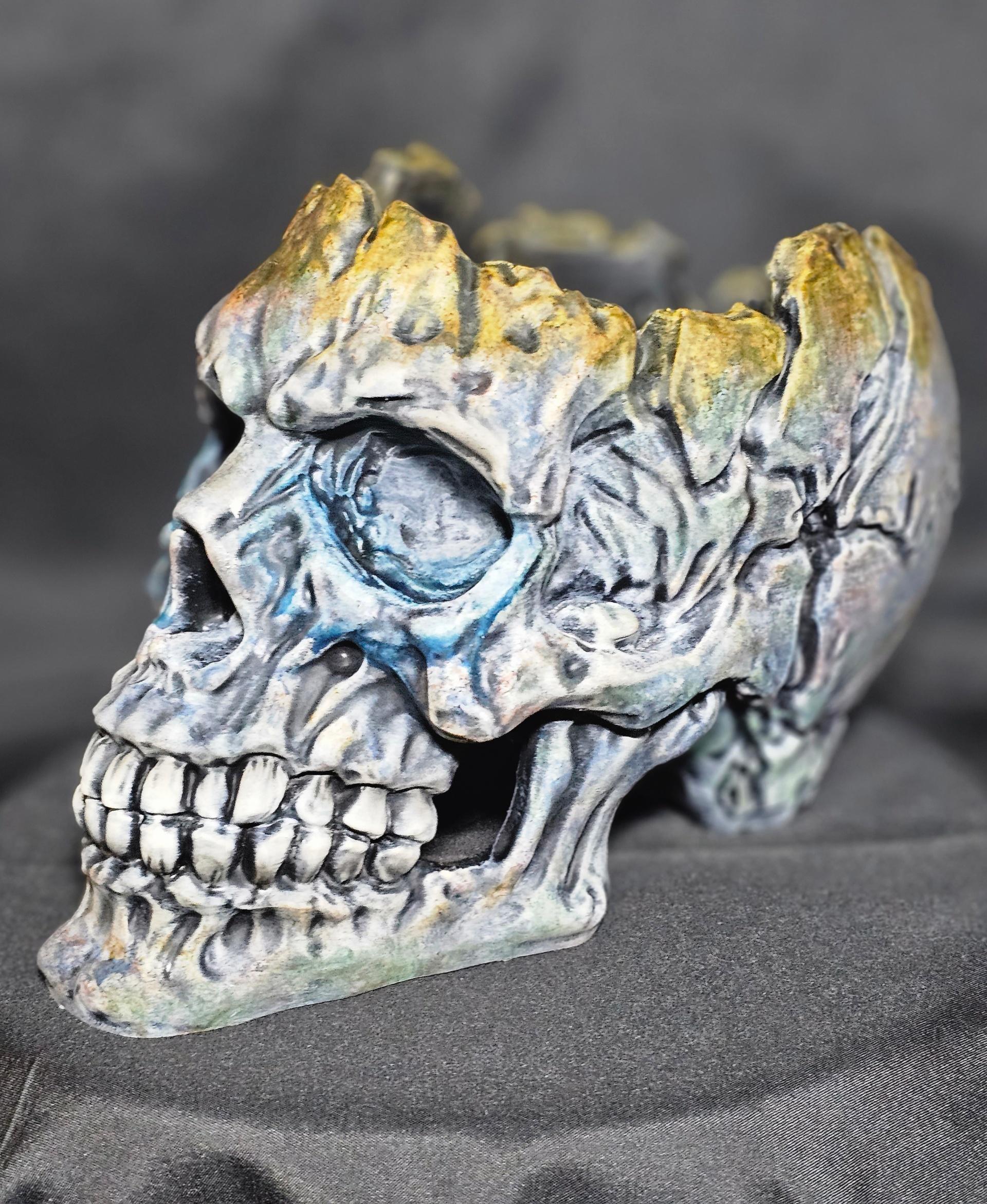 Hollow Skull - Pencil Holder - Decor 3d model