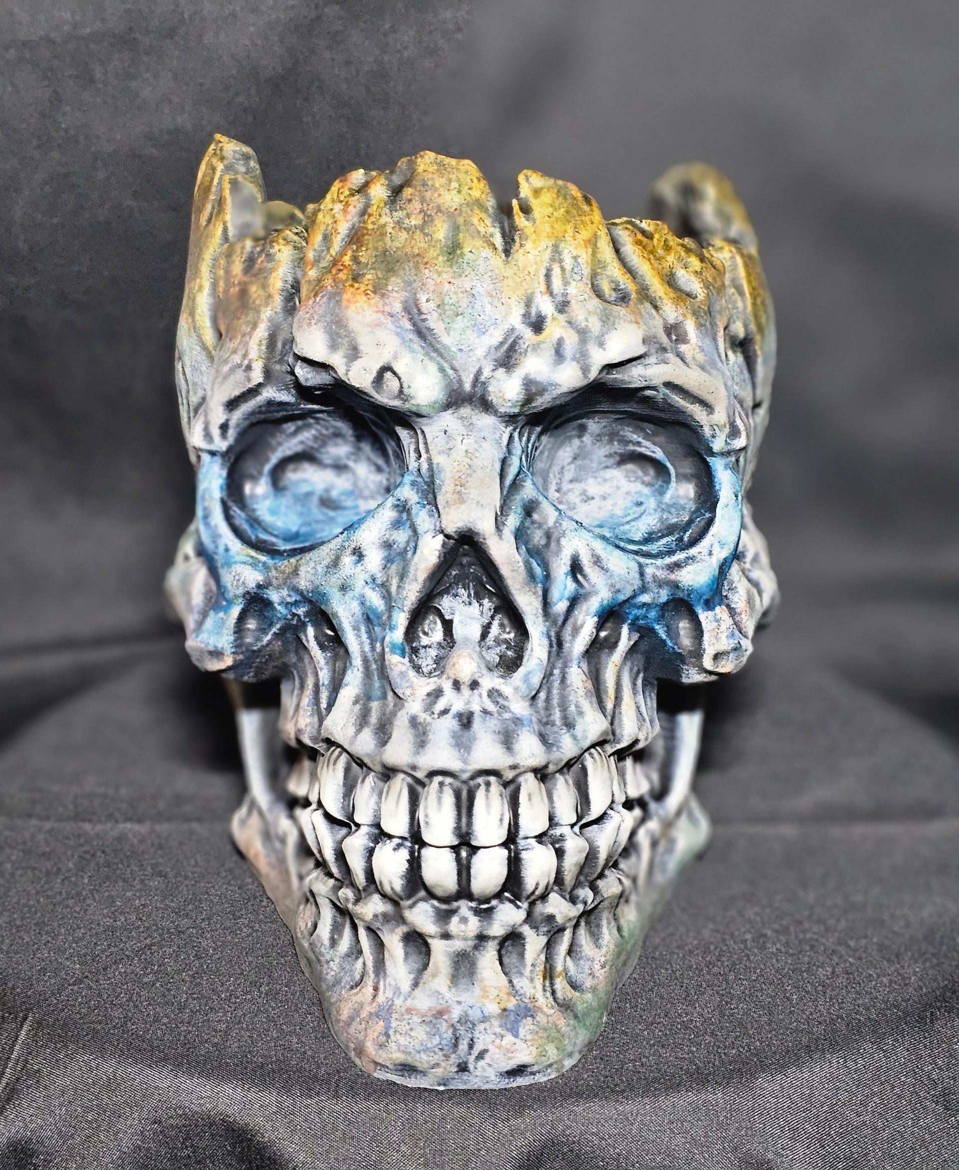 Hollow Skull - Pencil Holder - Decor 3d model