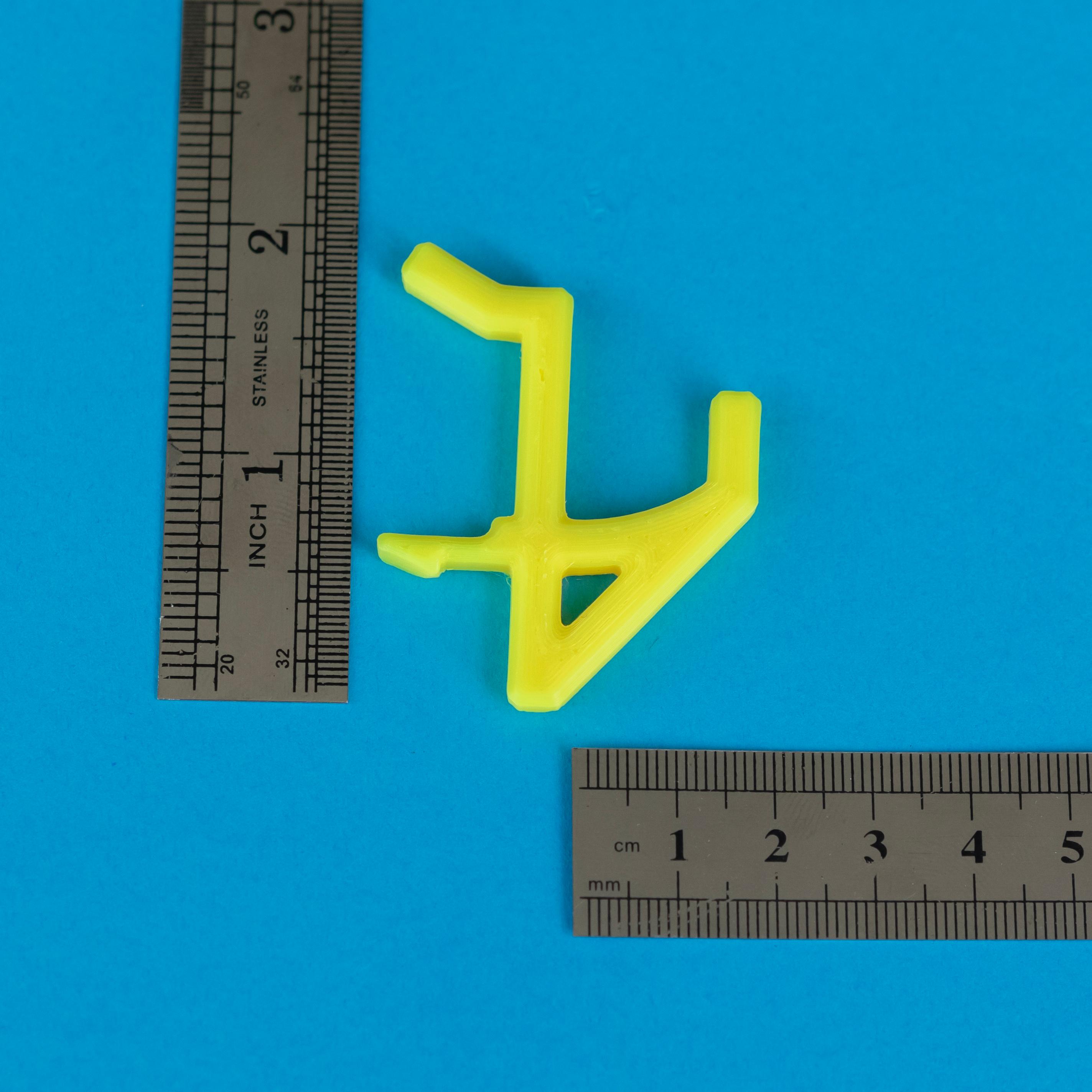 EZPZ Pegboard Hook // 15mm Reinforced Hook 3d model