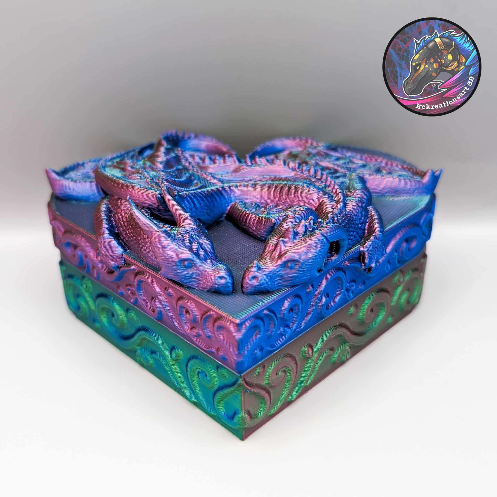 Dragon Love Heart Box 3d model