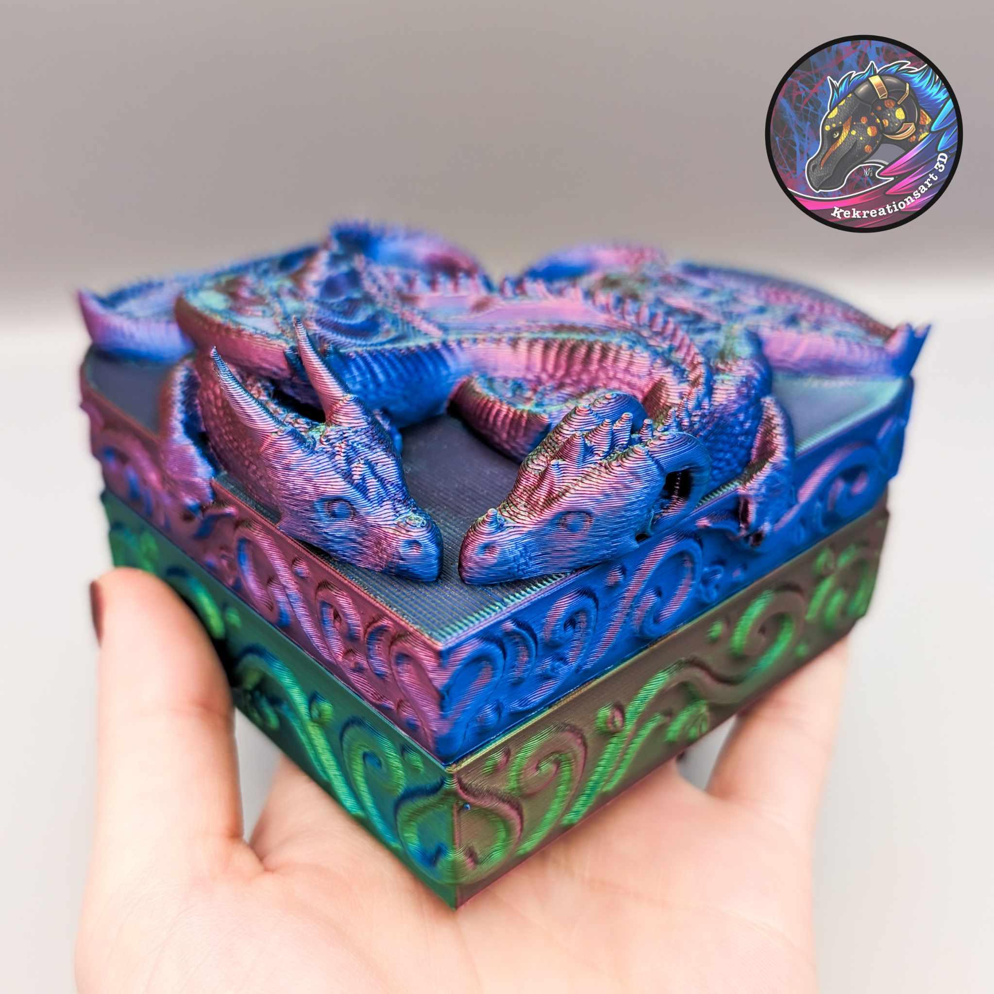 Dragon Love Heart Box 3d model