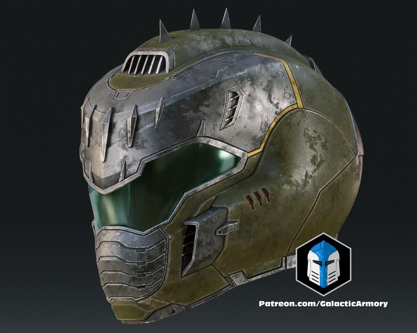 Doom Slayer Dark Ages Helmet - 3D Print Files 3d model