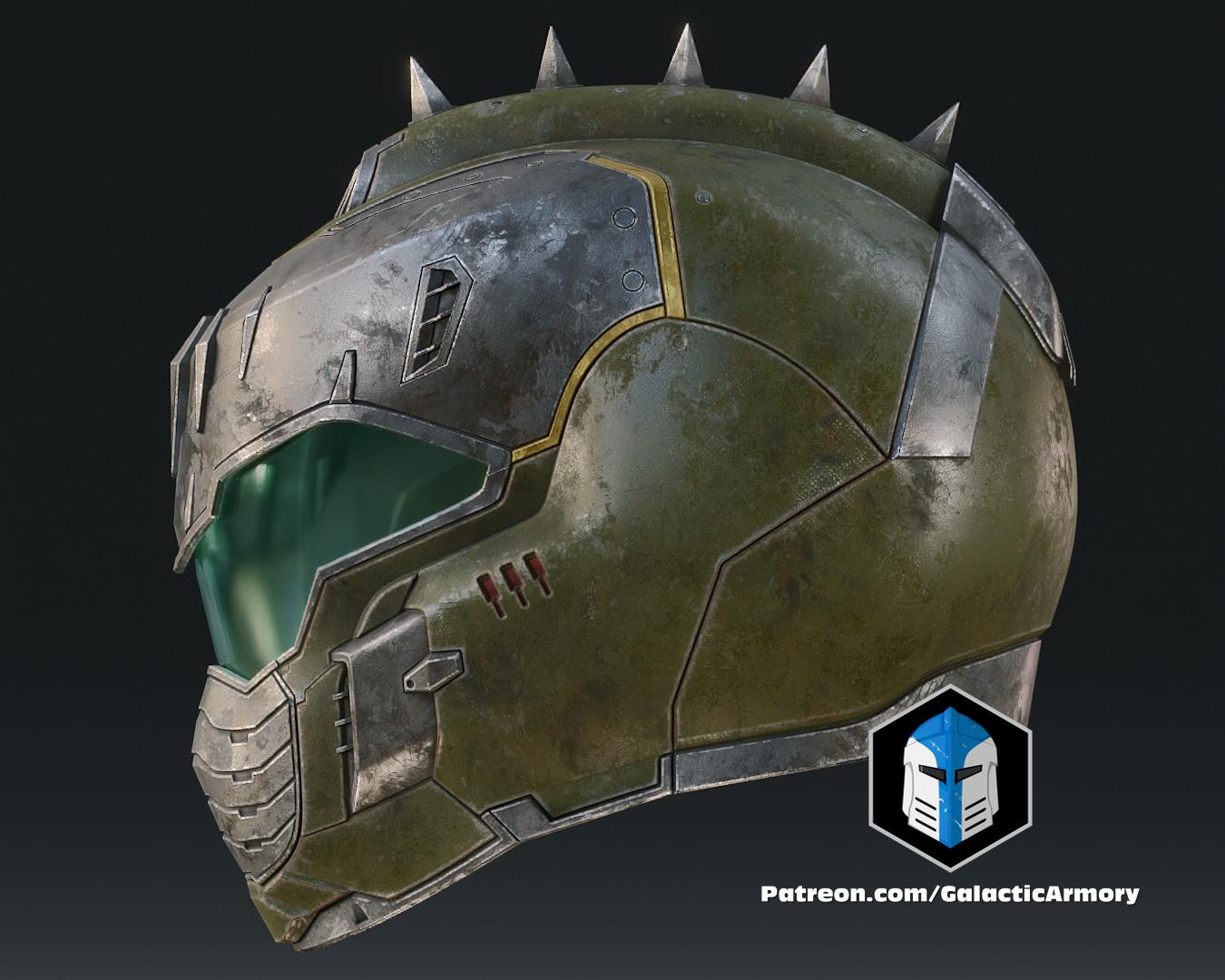 Doom Slayer Dark Ages Helmet - 3D Print Files 3d model