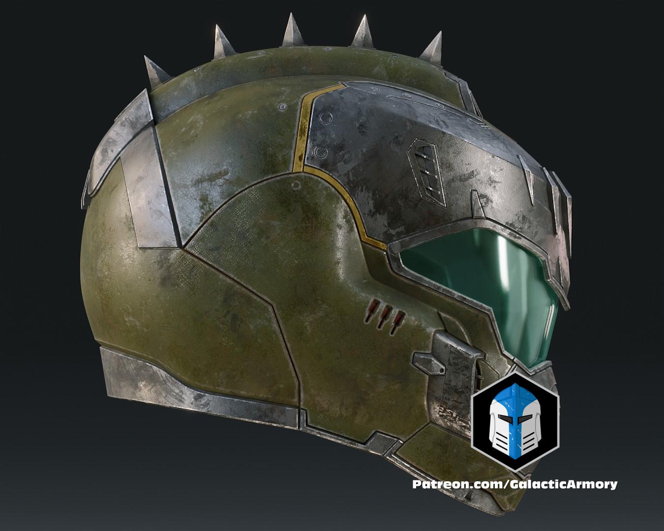 Doom Slayer Dark Ages Helmet - 3D Print Files 3d model