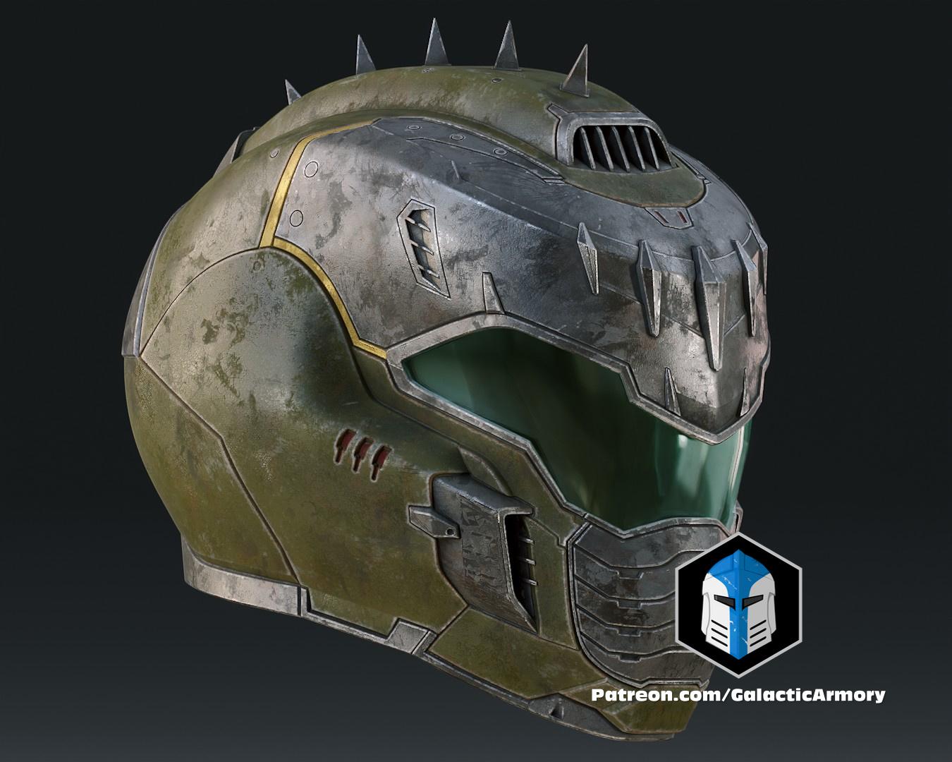 Doom Slayer Dark Ages Helmet - 3D Print Files 3d model