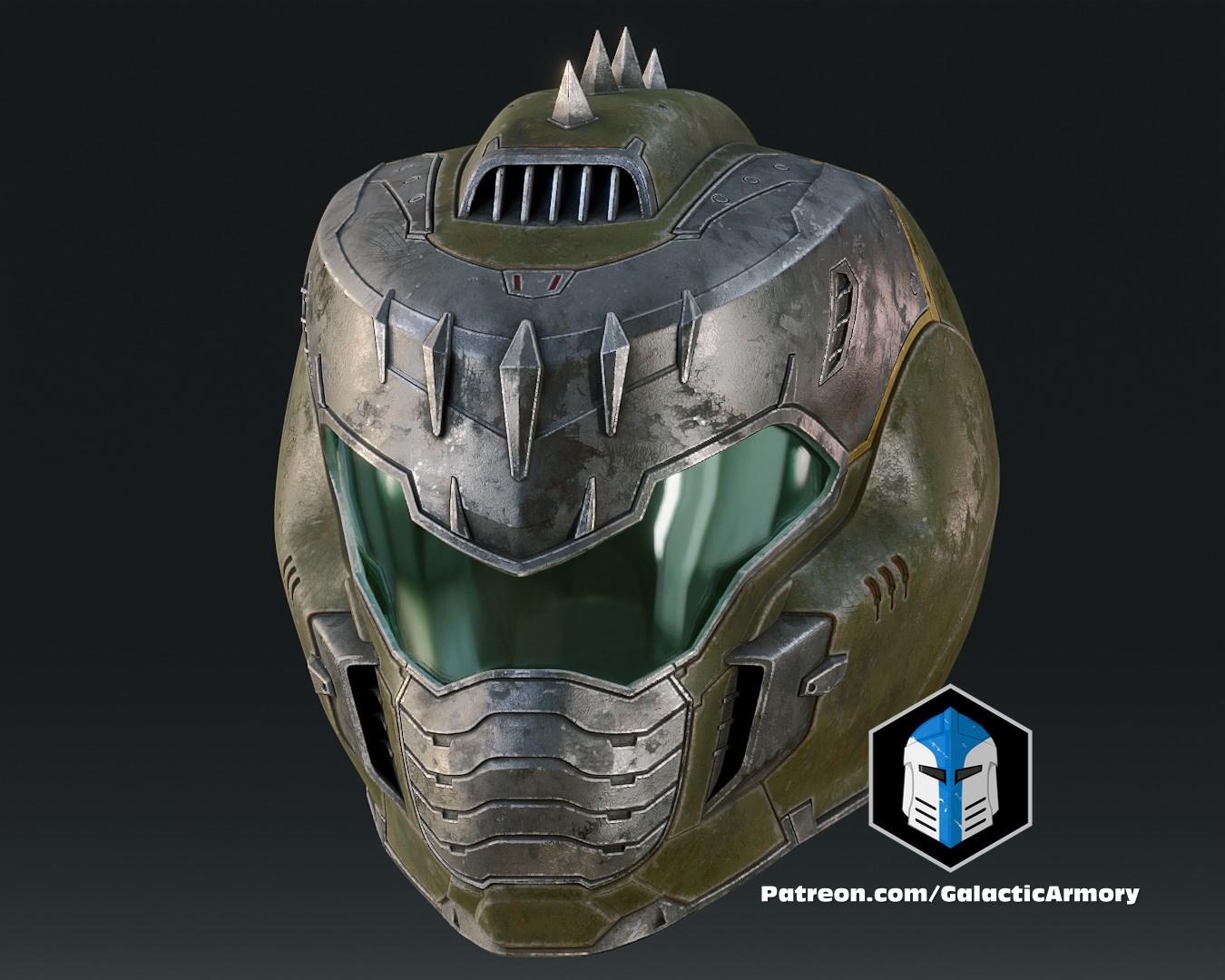 Doom Slayer Dark Ages Helmet - 3D Print Files 3d model