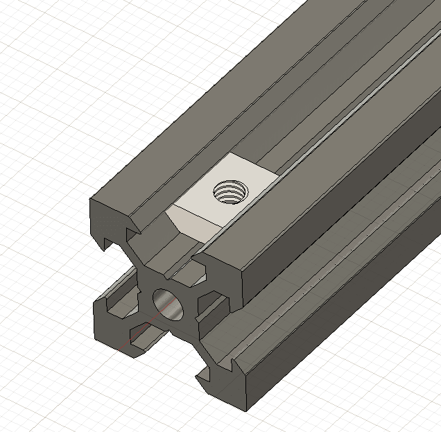 M4 Sliding Nut for 2020 section.stl 3d model