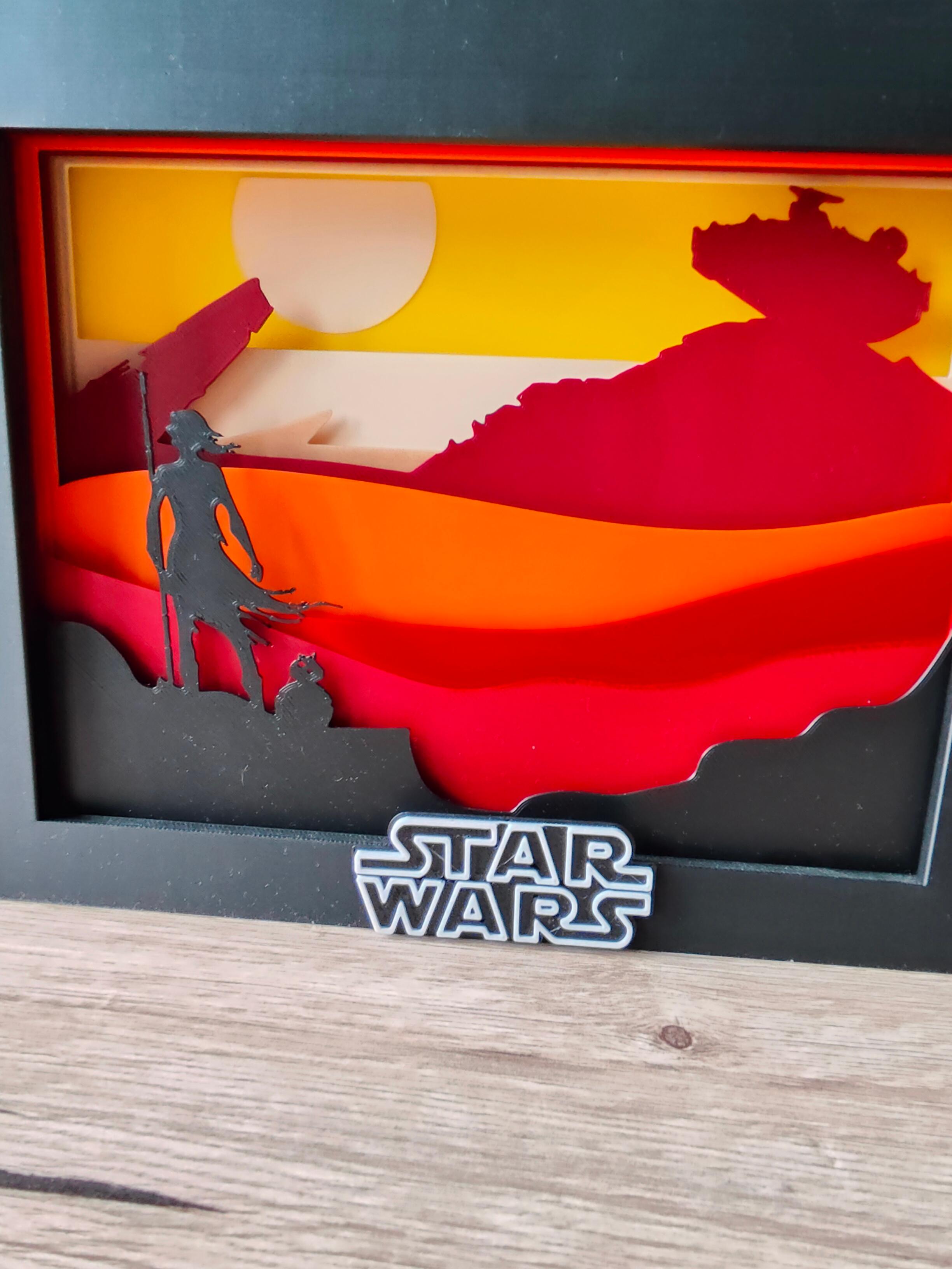 Star Wars Jakku Shadow Box 3d model