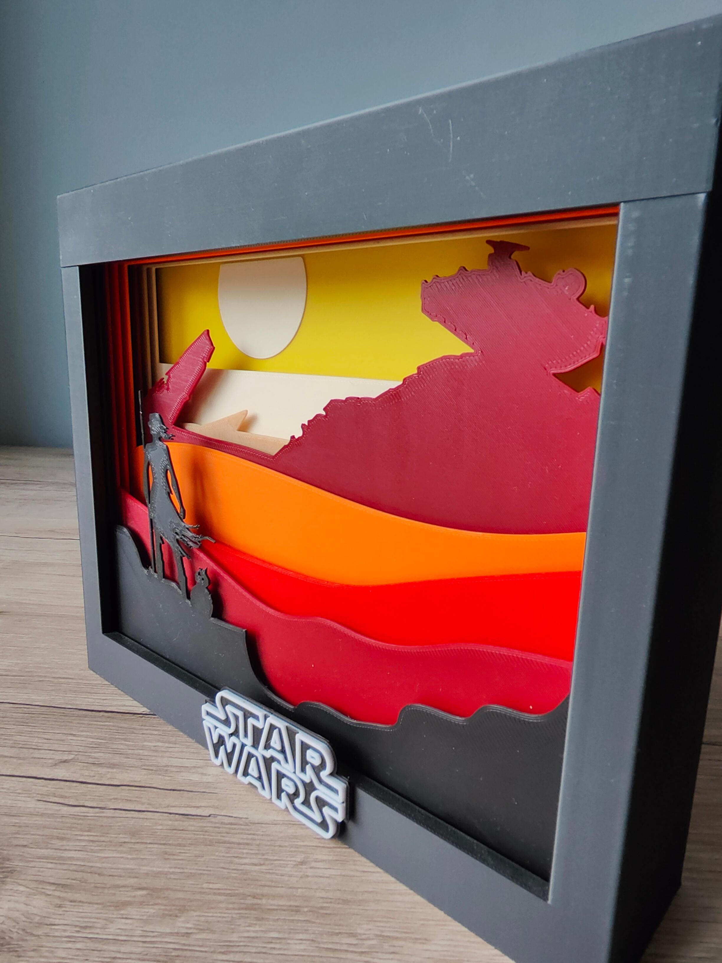 Star Wars Jakku Shadow Box 3d model