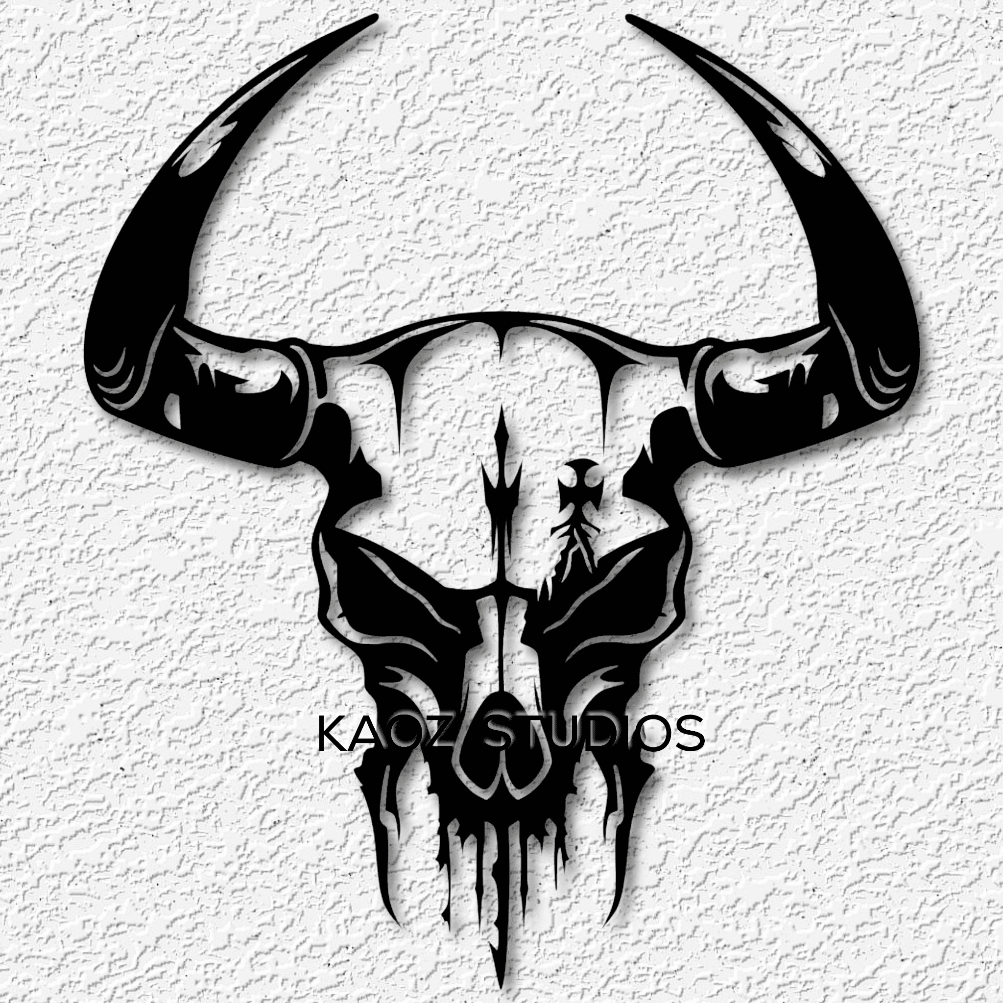 demon skull wall art satans skull wall decor 3d model