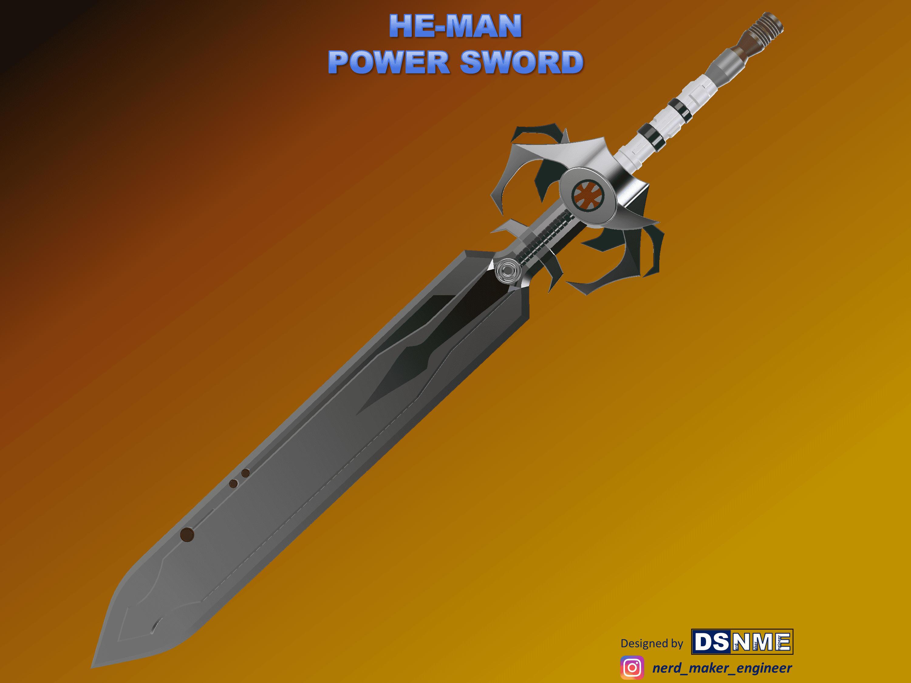 HE-MAN Power Sword 2002 (Life Size) 3d model