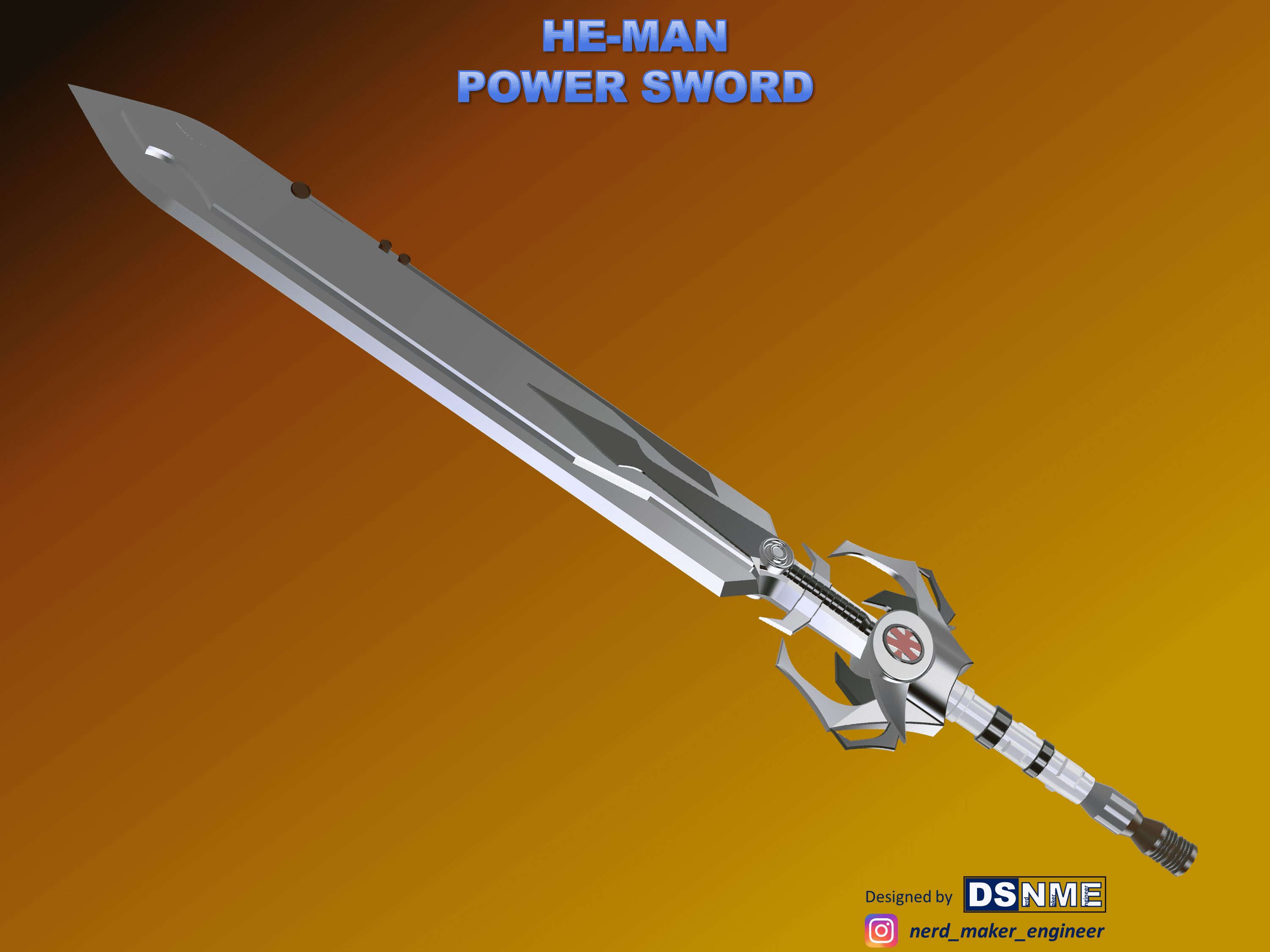 HE-MAN Power Sword 2002 (Life Size) 3d model