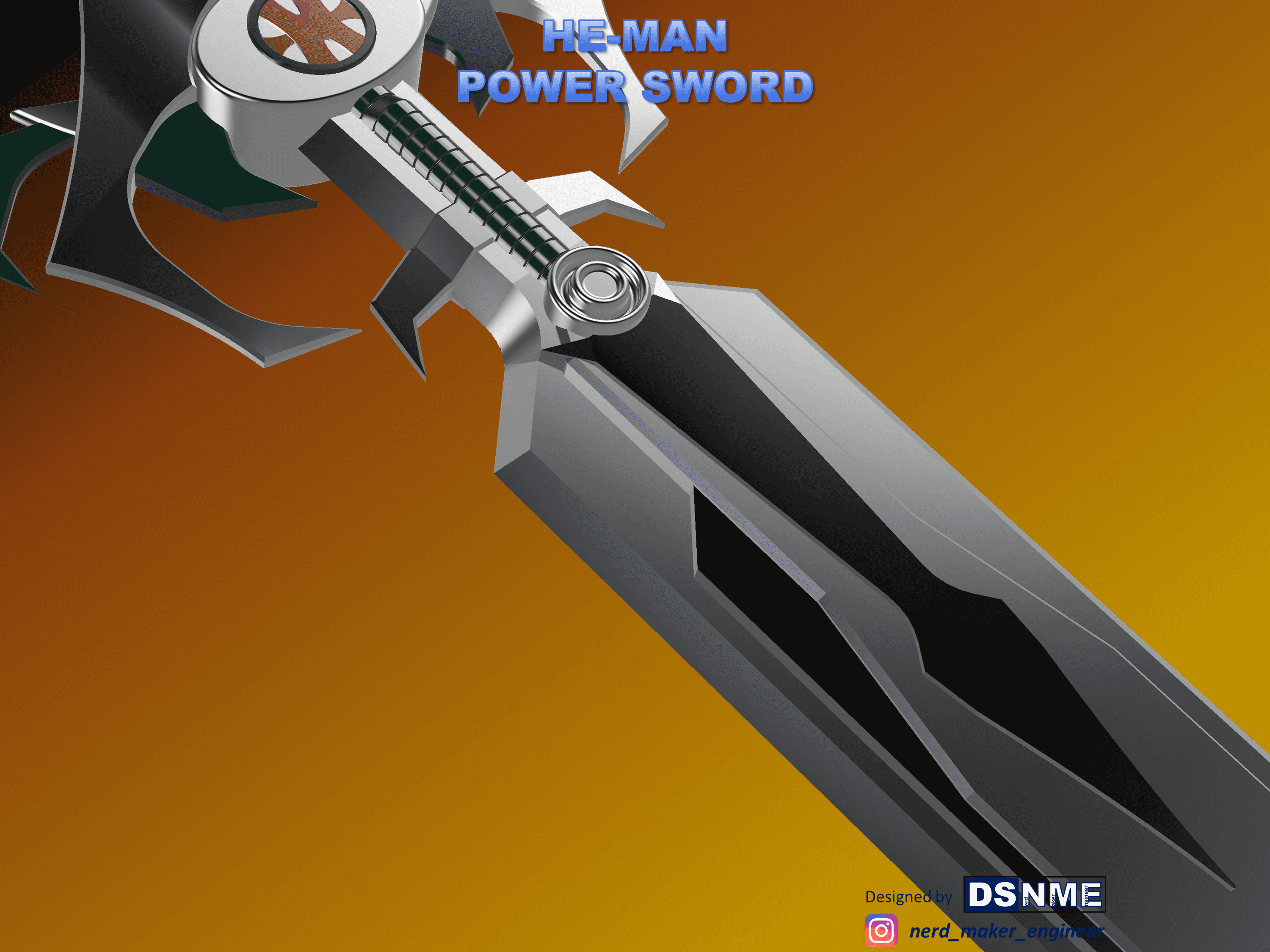 HE-MAN Power Sword 2002 (Life Size) 3d model