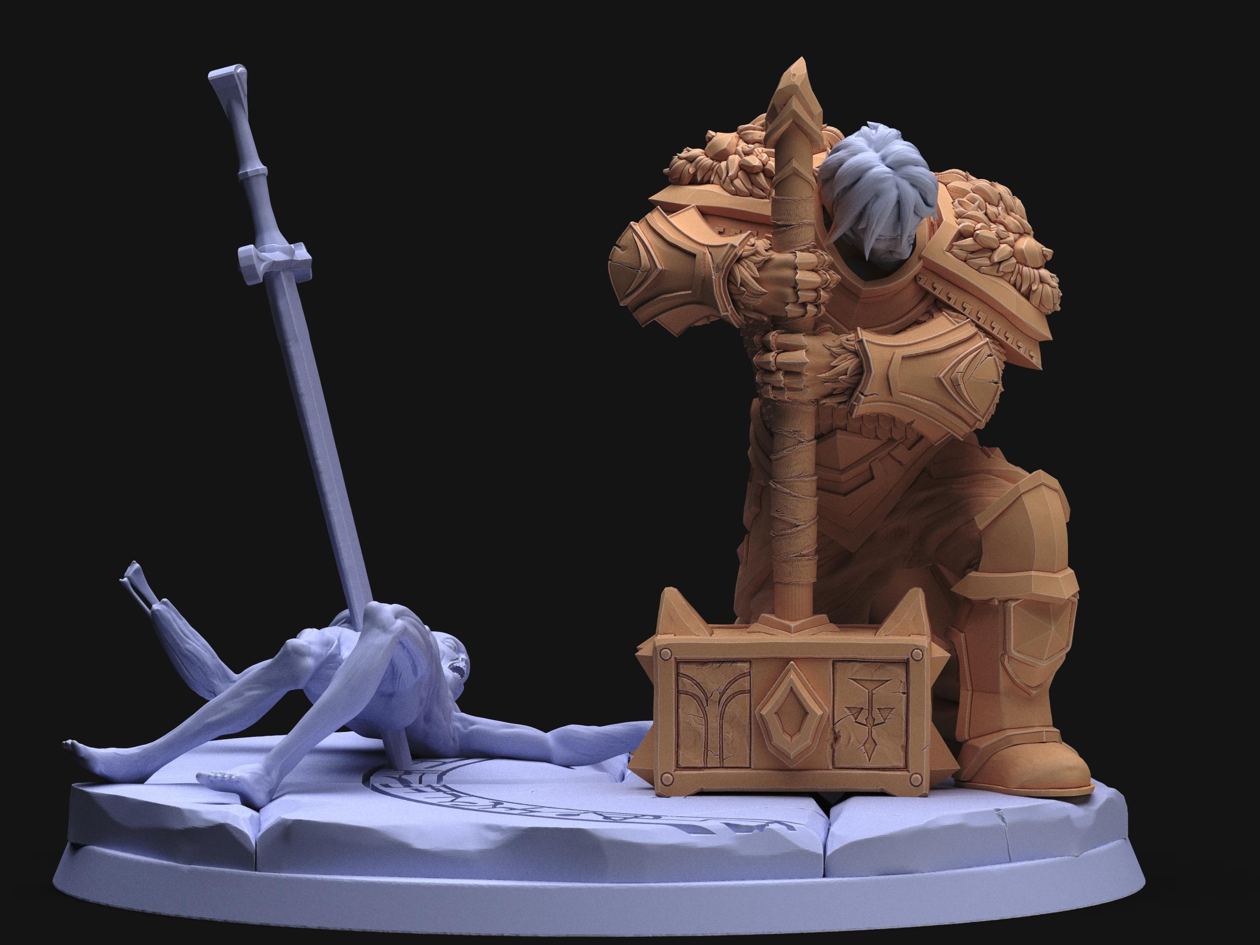 Paladin's revenge, 75mm collectible 3d model