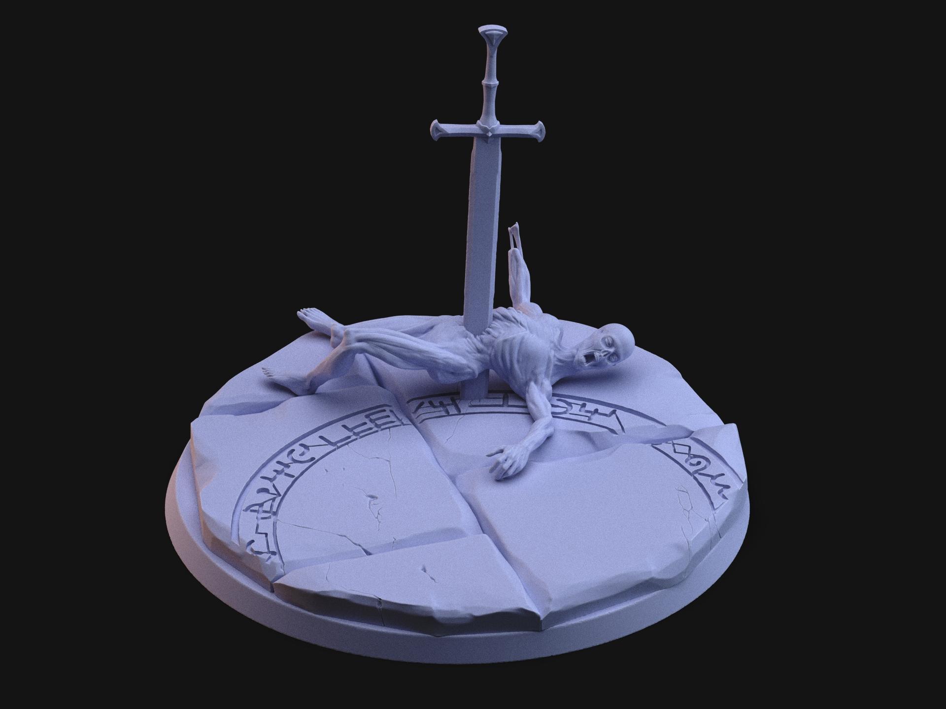 Paladin's revenge, 75mm collectible 3d model