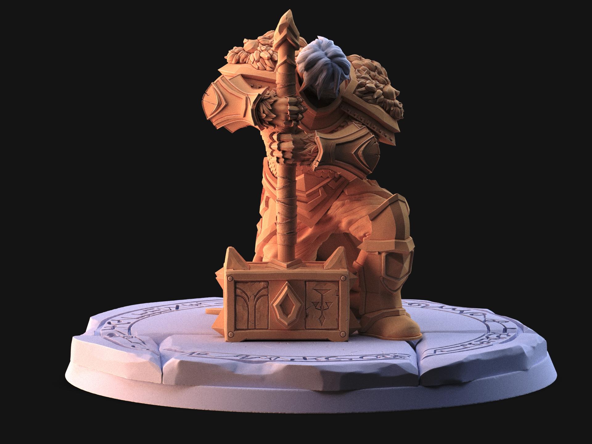 Paladin's revenge, 75mm collectible 3d model