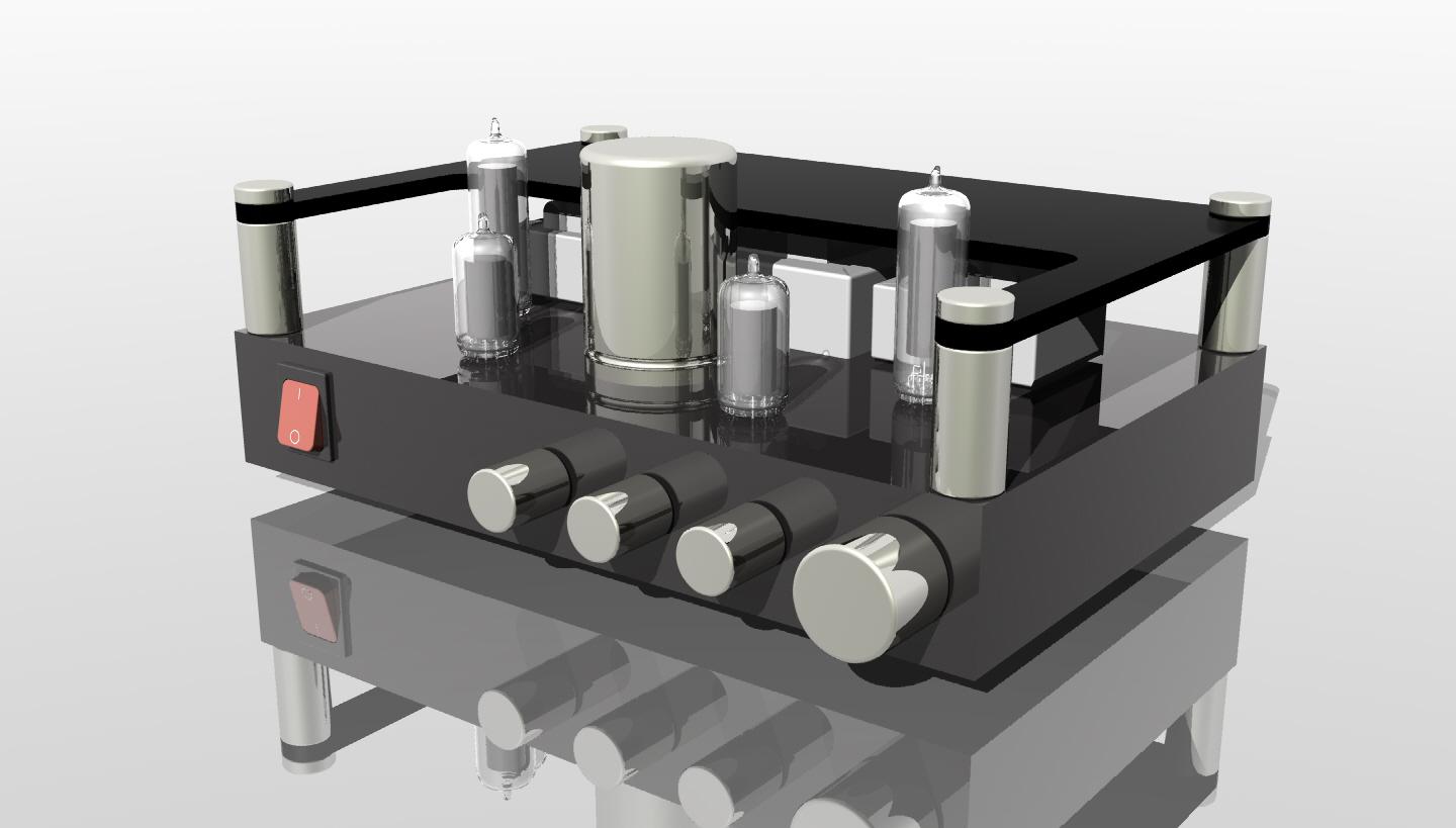 Vintage Tube Amp.stl 3d model