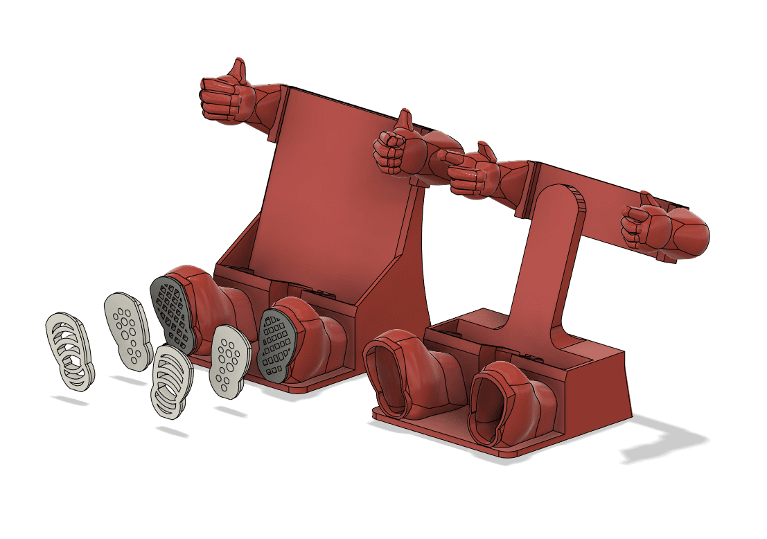 Thumbs Up Phone Amplifier Stand 3d model