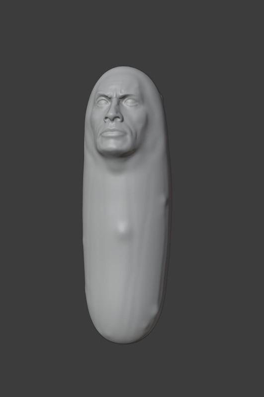 Pickle Rock (Pickle Rick + The Rock)  3d model