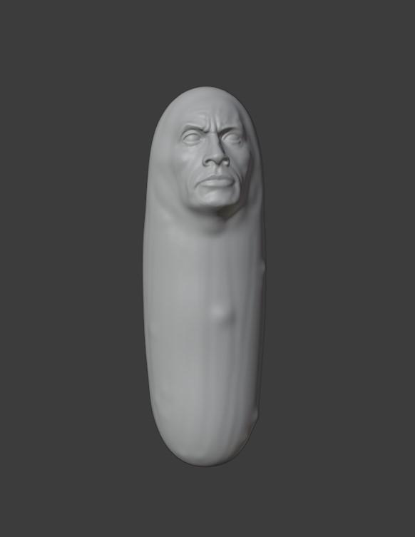 Pickle Rock (Pickle Rick + The Rock)  3d model