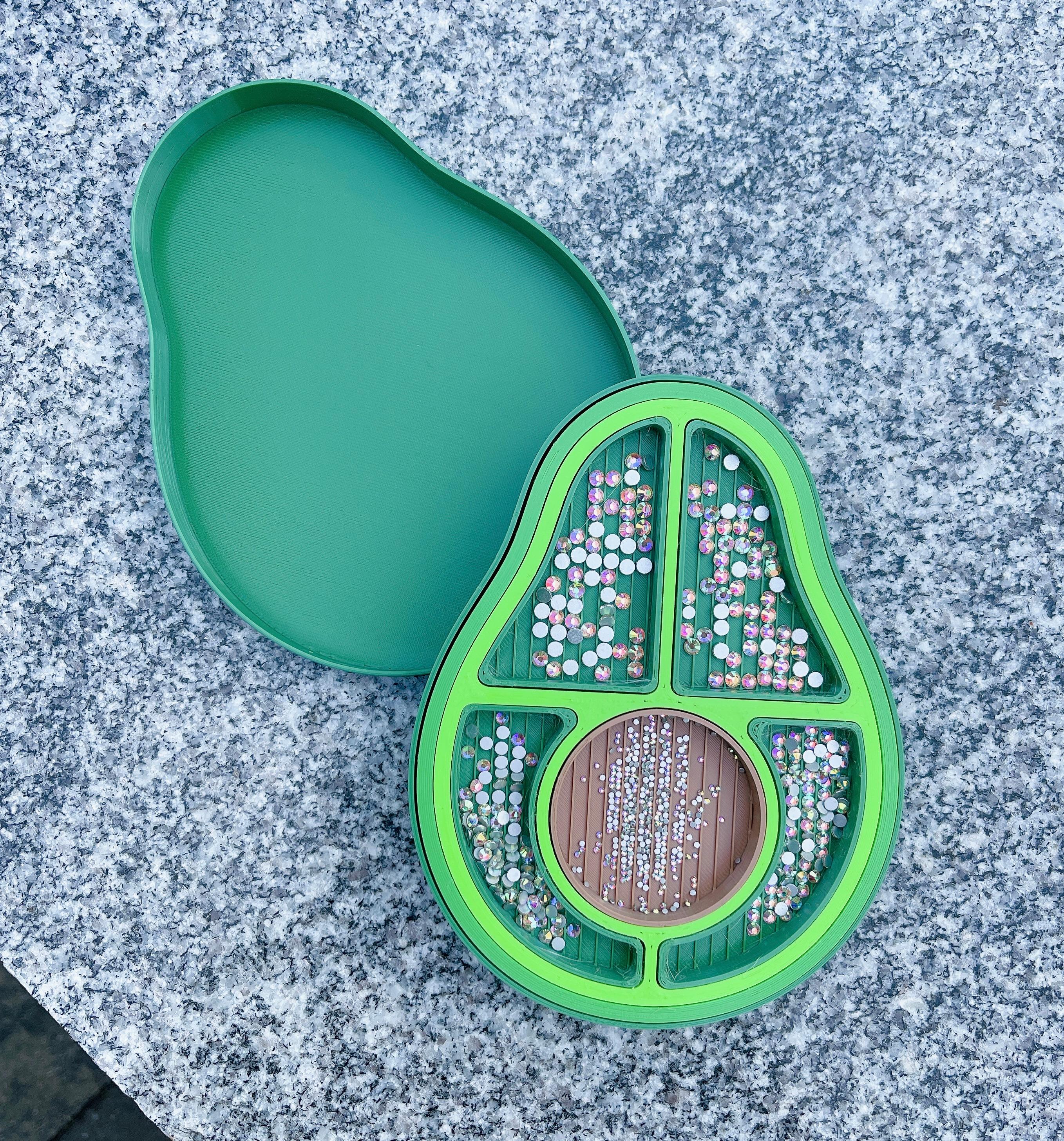 Avocado Rhinestone Tray 3d model