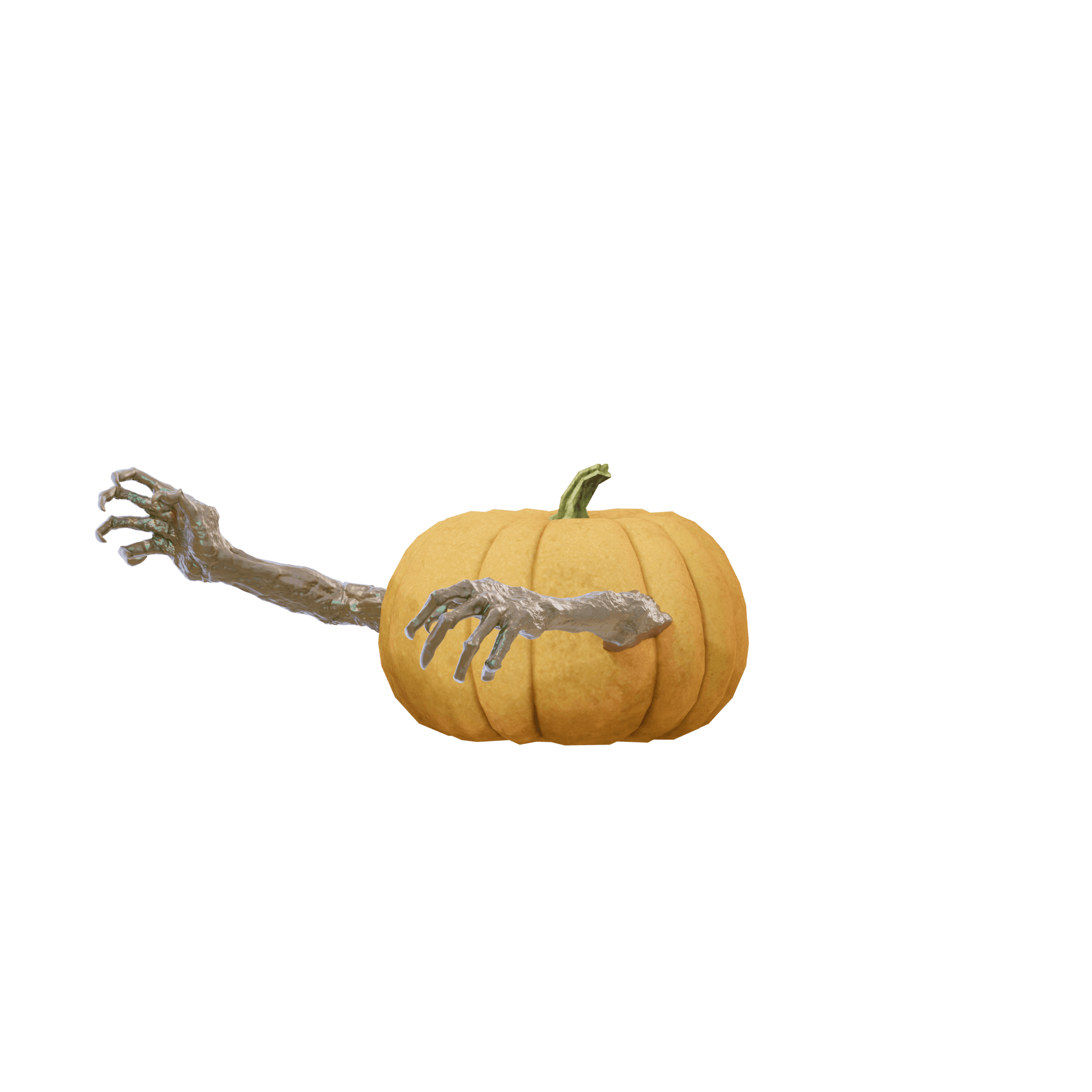 Mr Pumpkin Head Arms 1 3d model