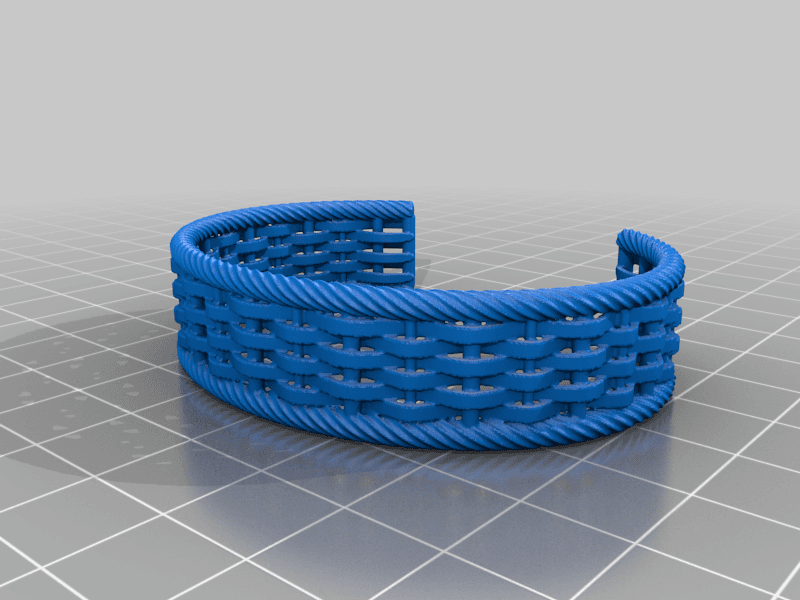 Woven Bangle Armreif 3d model