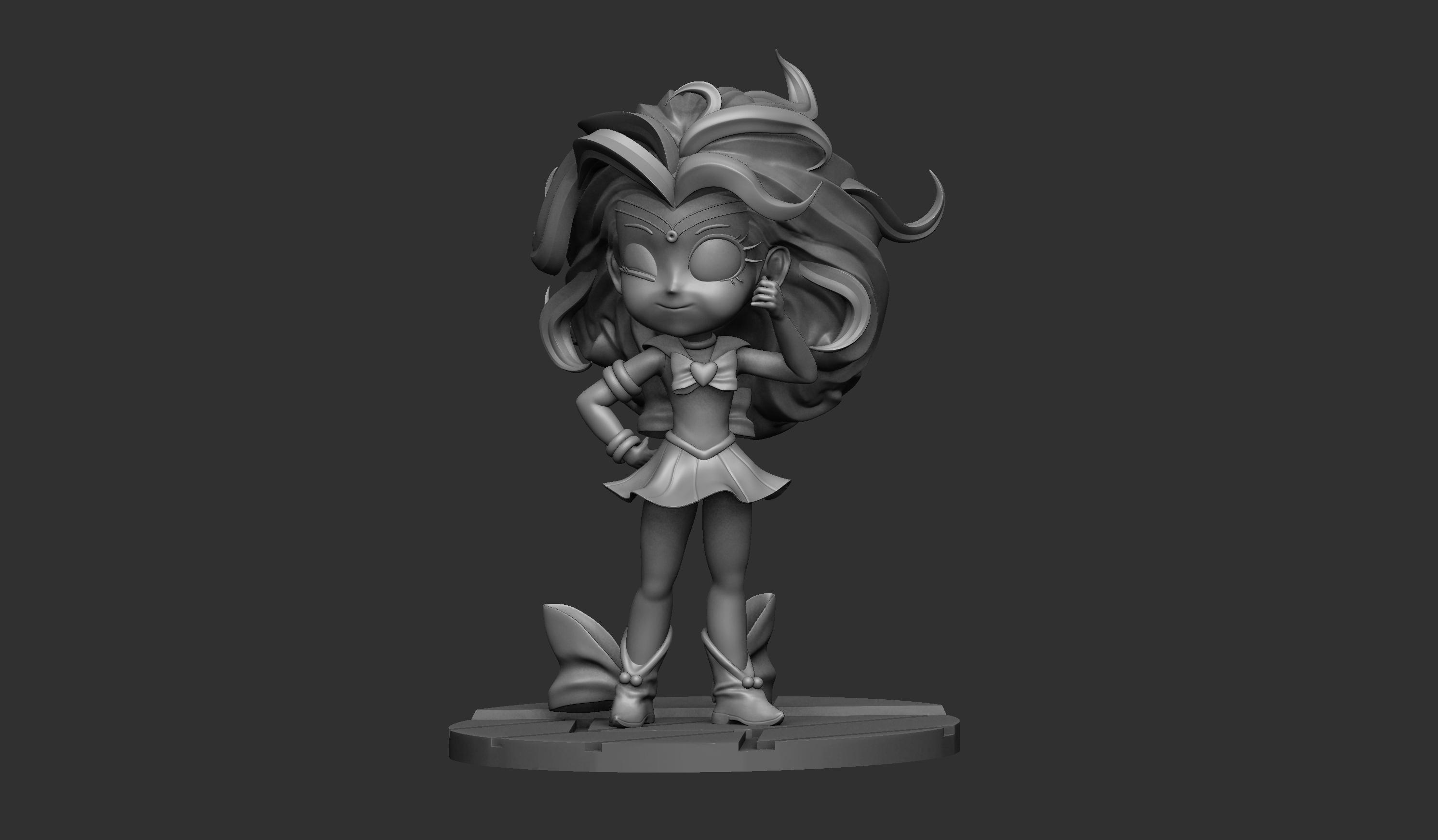 Sailor Moon Chibi - Free 3D print model 3d model