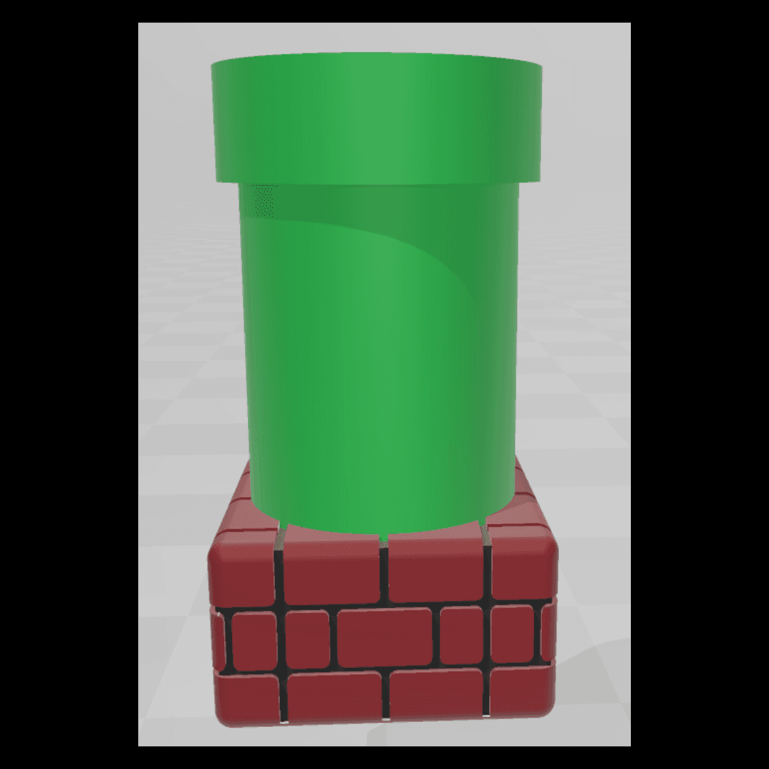 Super Mario Pipe Monster Koozie 3d model