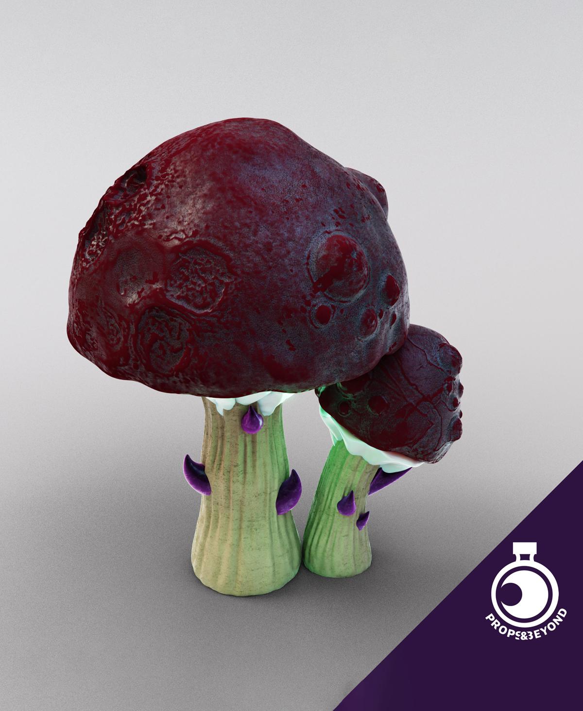 Creepy Mushroom 3d model