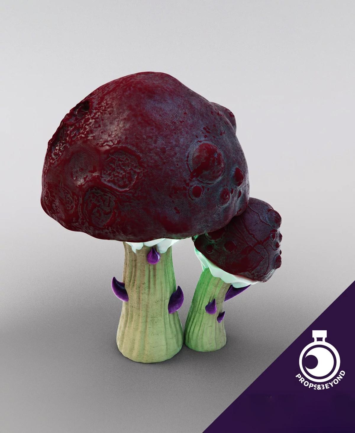 Creepy Mushroom 3d model