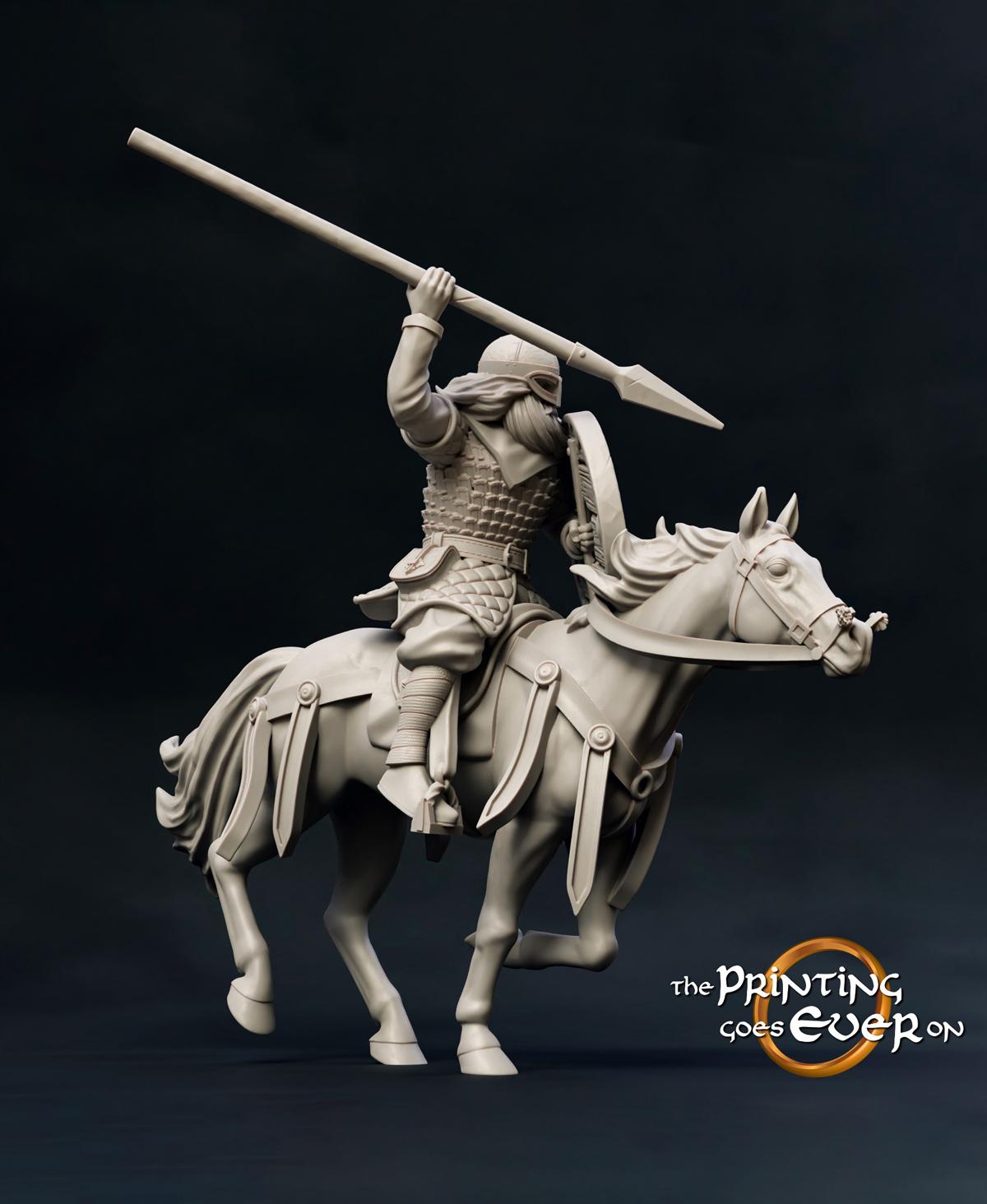 Ridermercia Spearman - On Foot and Mounted 3d model