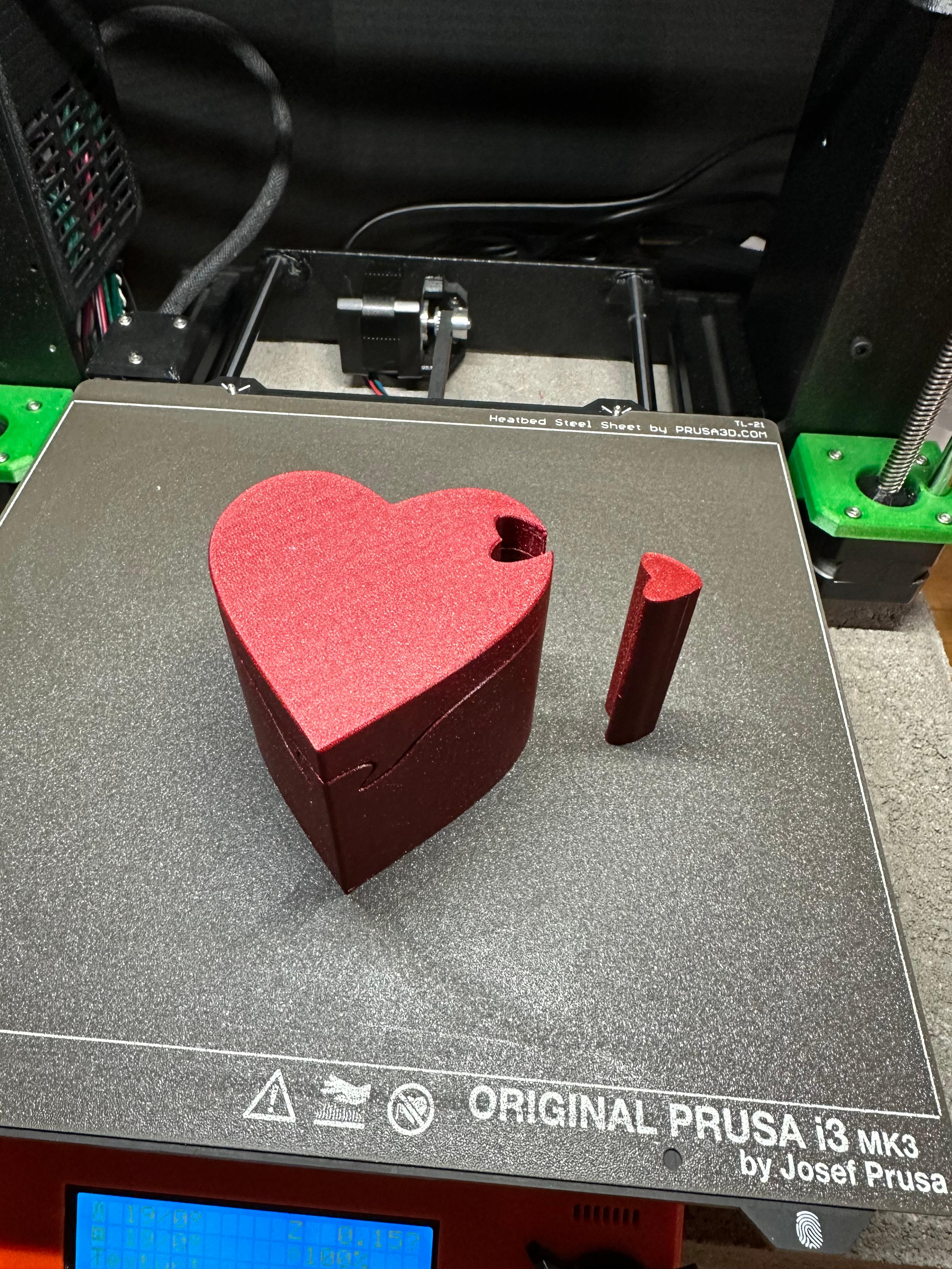 Heart box "puzzle" 3d model