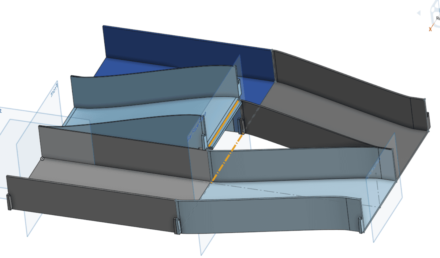 Modular Track pack 2 - Middle Ramp Set 3d model