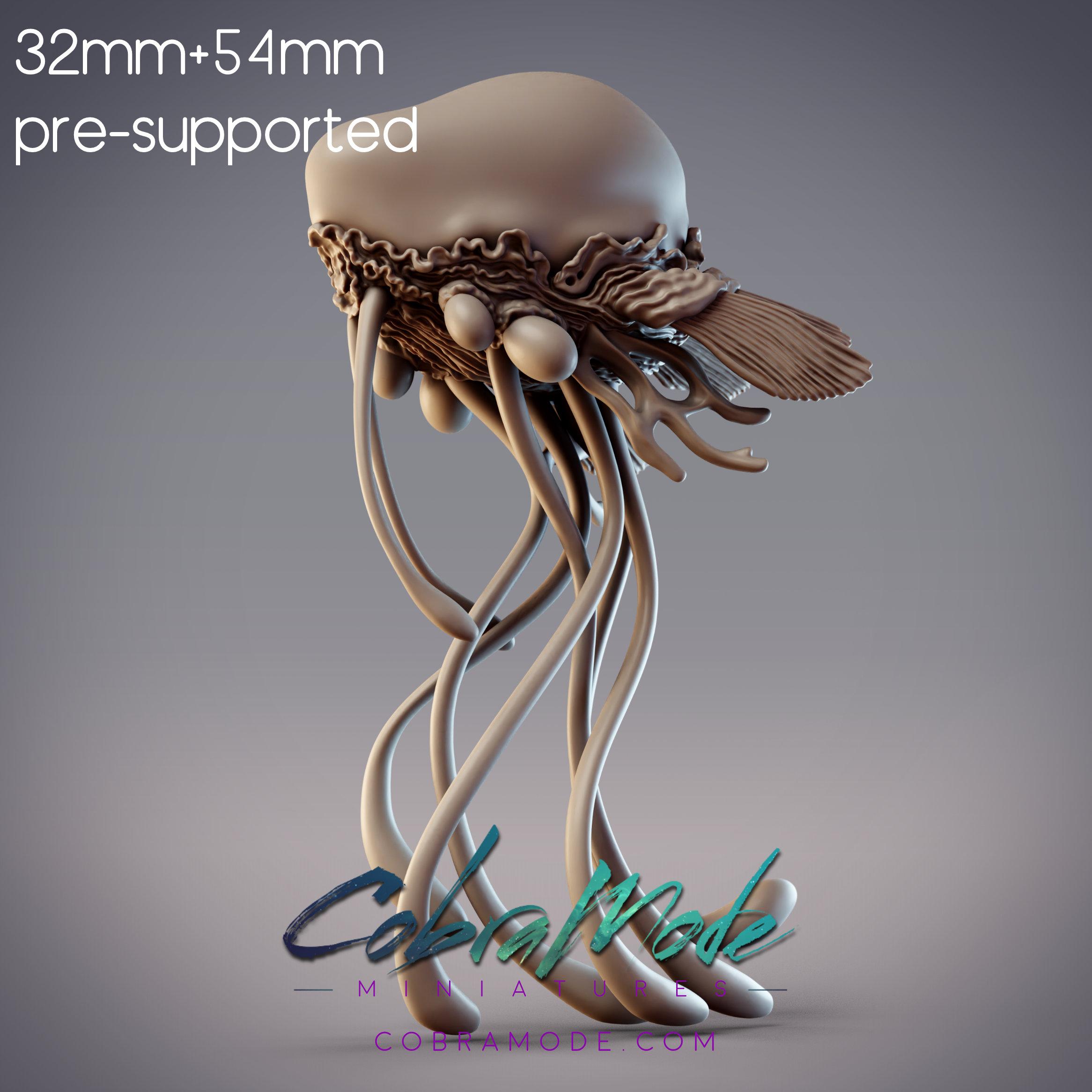 Jellyfish Biomech - Cyanea, Lemurian Sandwalker (Pre-supported) 3d model