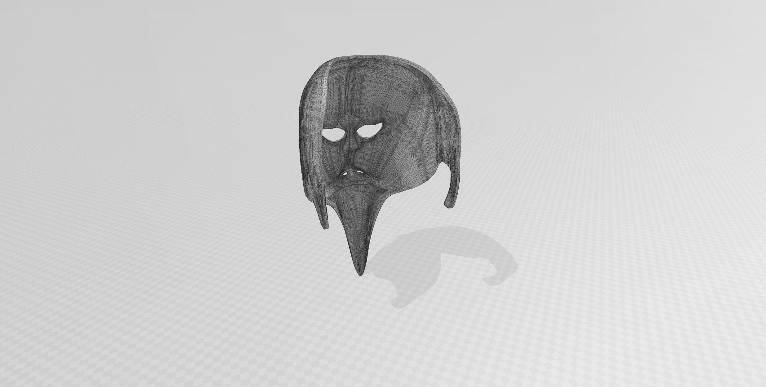 3D Mysterious DD Mask 3d model