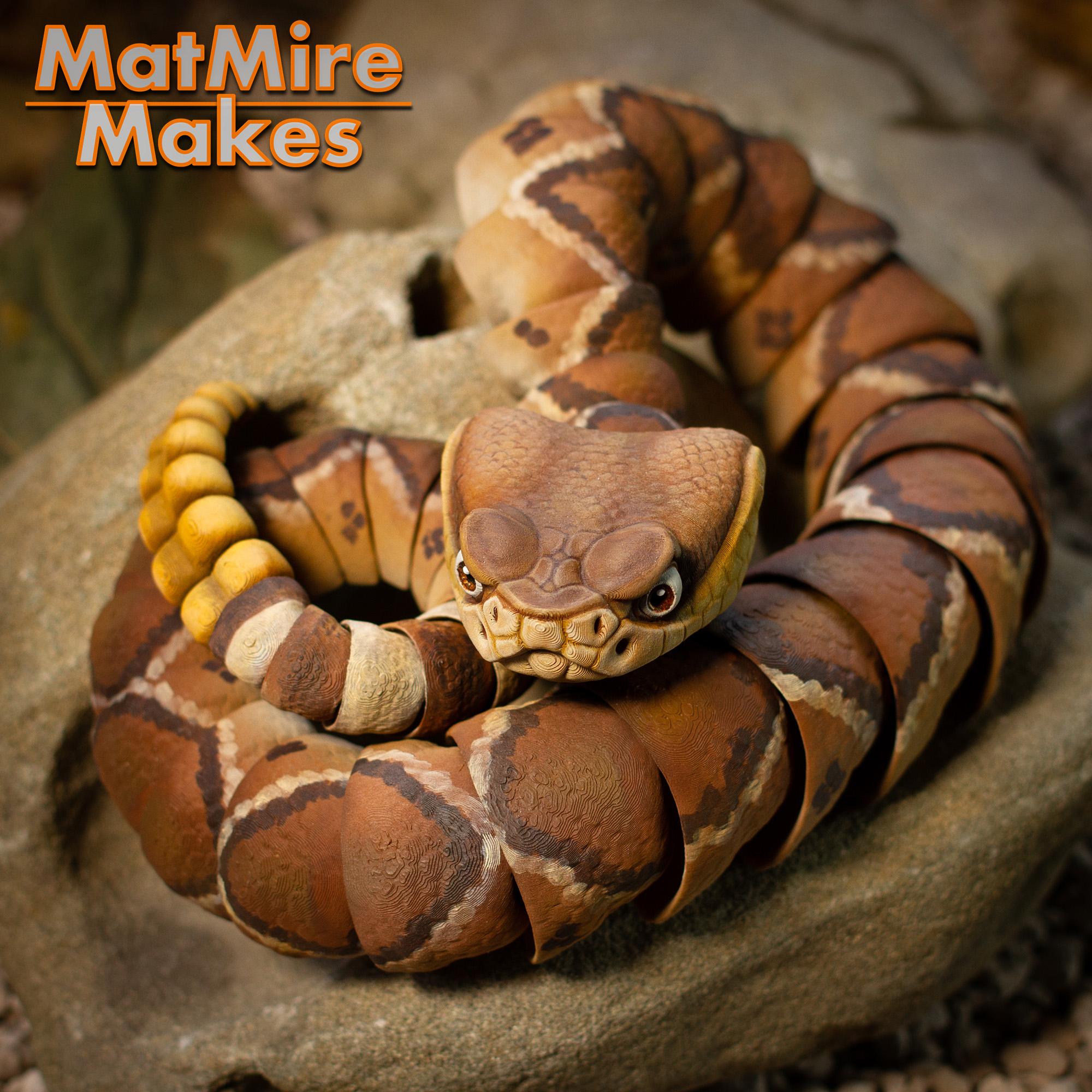 Rattlesnake - Articulated Figure 3d model