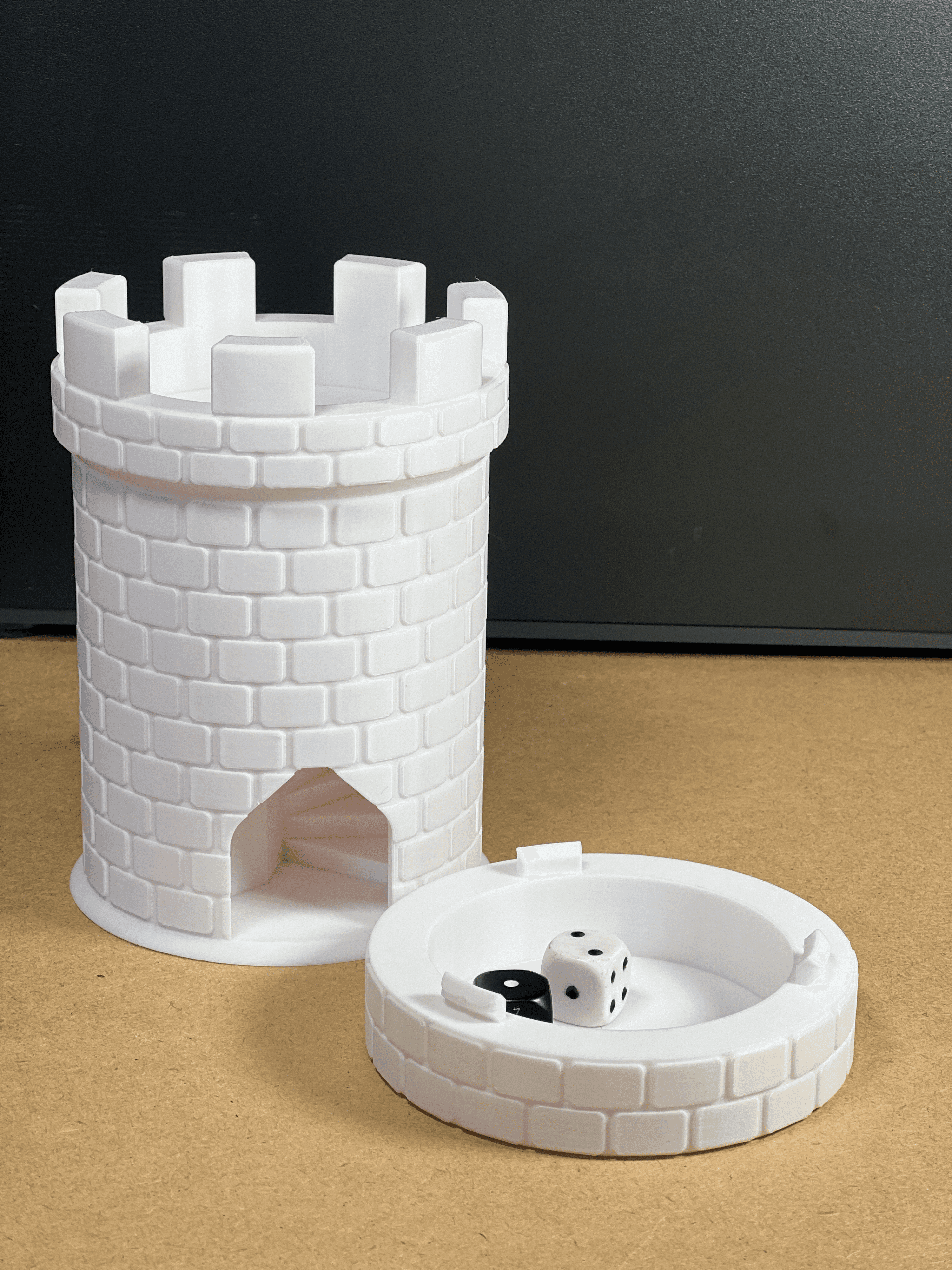 Turret Dice Tower With Hidden Storage Tray.  3d model