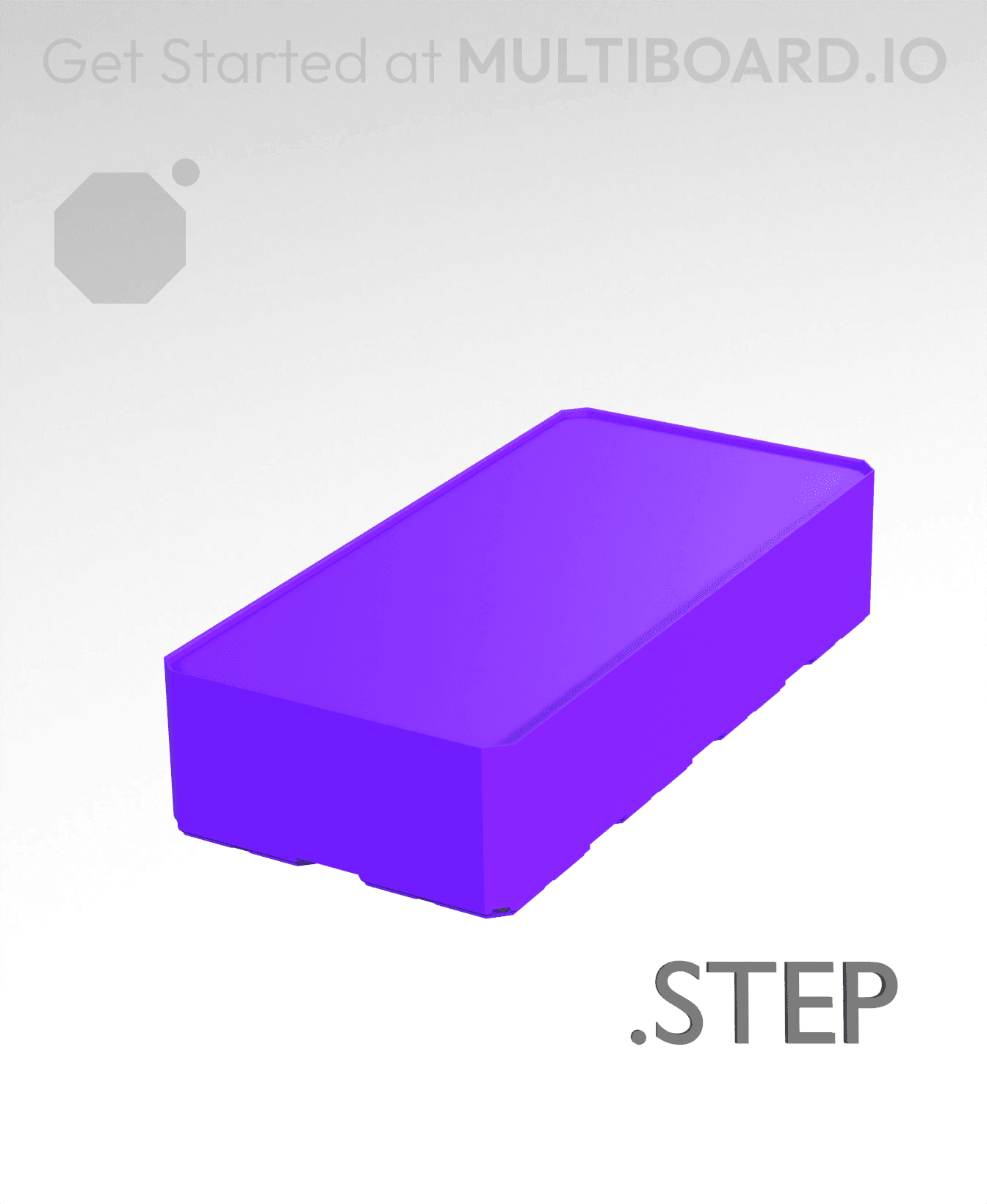 2x4x1 - Multibin Insert - STEP Remixing File 3d model