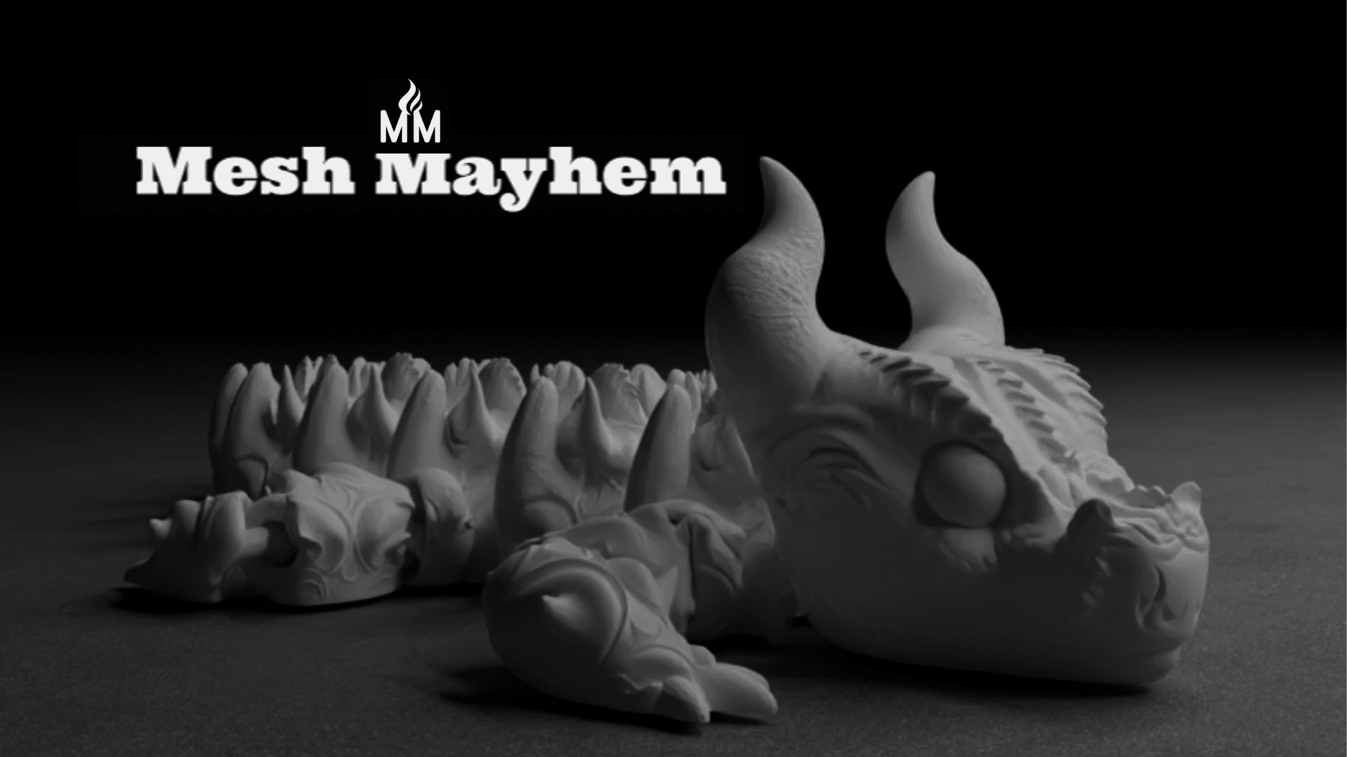 Mesh Mayhem Articulated Dragon 12 3d model