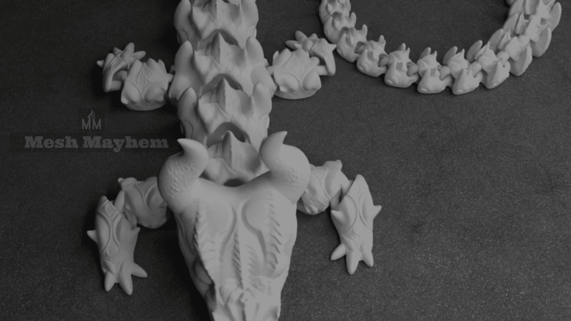 Mesh Mayhem Articulated Dragon 12 3d model